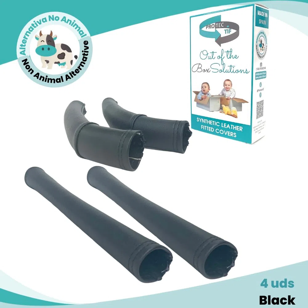 PROTEC TIF | Pack de Fundas de Polipiel Compatible con Bugaboo Donkey 3 y 5 (Se colocan sobre las fundas originales)