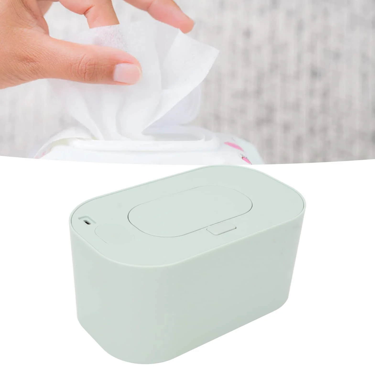 Calentador de Toallitas para Bebés,Temperatura del Termostato USB Toallita Portátil para Pañales Calentador de Toallitas Caja de Calefacción para Uso en el Hogar Y la Oficina Al Aire Libre