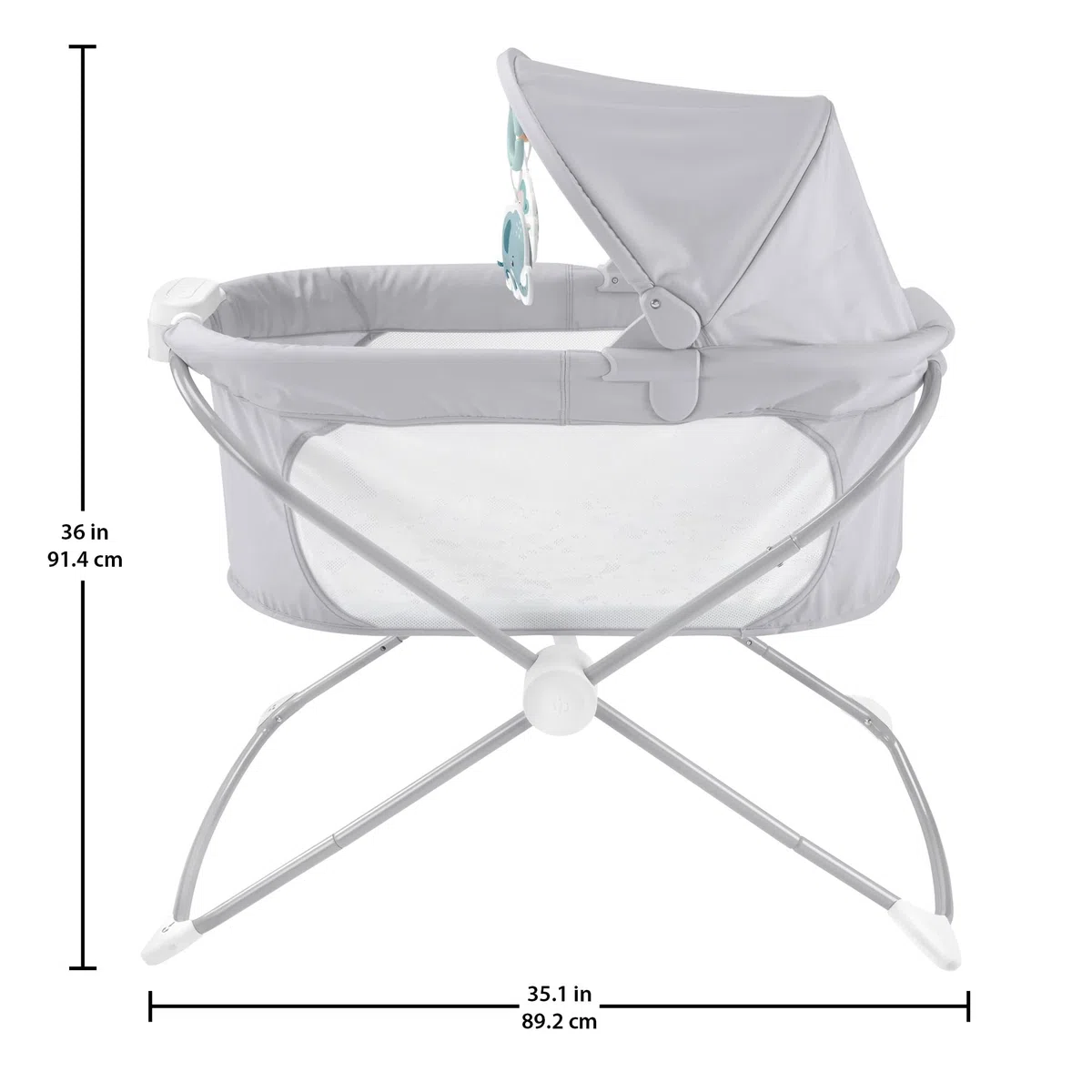 Fisher-Price Moisés Plegable, Cuna para bebés (Mattel GWD36)