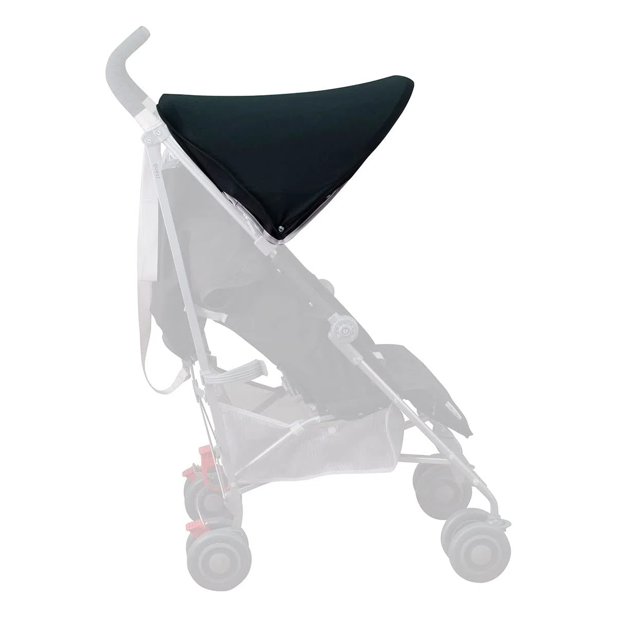 JYOKO KIDS Cubre capota de algodón Compatible con Maclaren Quest, Techno y Xt (BLACK SERIES)