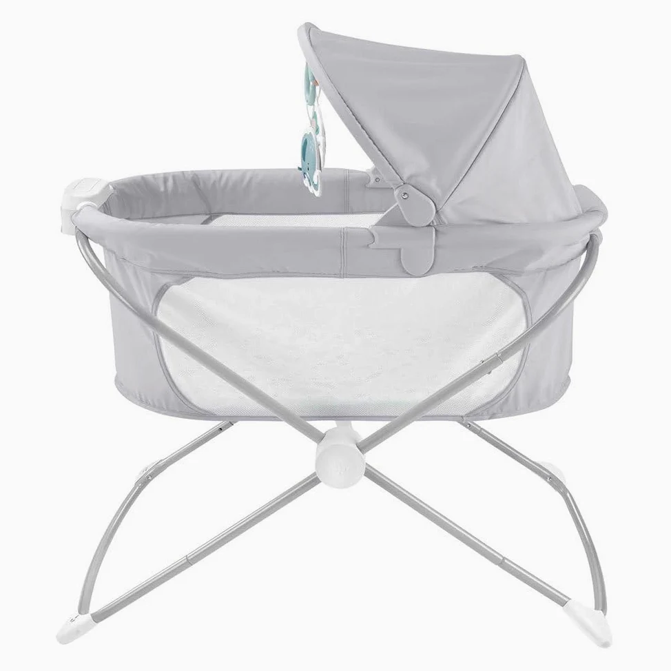 Fisher-Price Moisés Plegable, Cuna para bebés (Mattel GWD36)