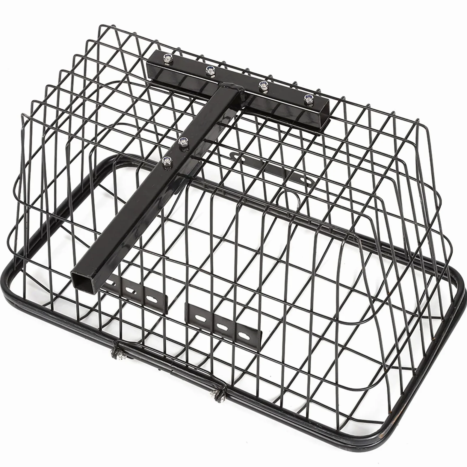 Cesta Trasera para Scooter, Cesta Portátil Grande para Scooter, Cesta de Almacenamiento Trasera de Hierro para Scooter, Cesta Plegable para Compras y Viajes, 50 X 27 X 20 Cm