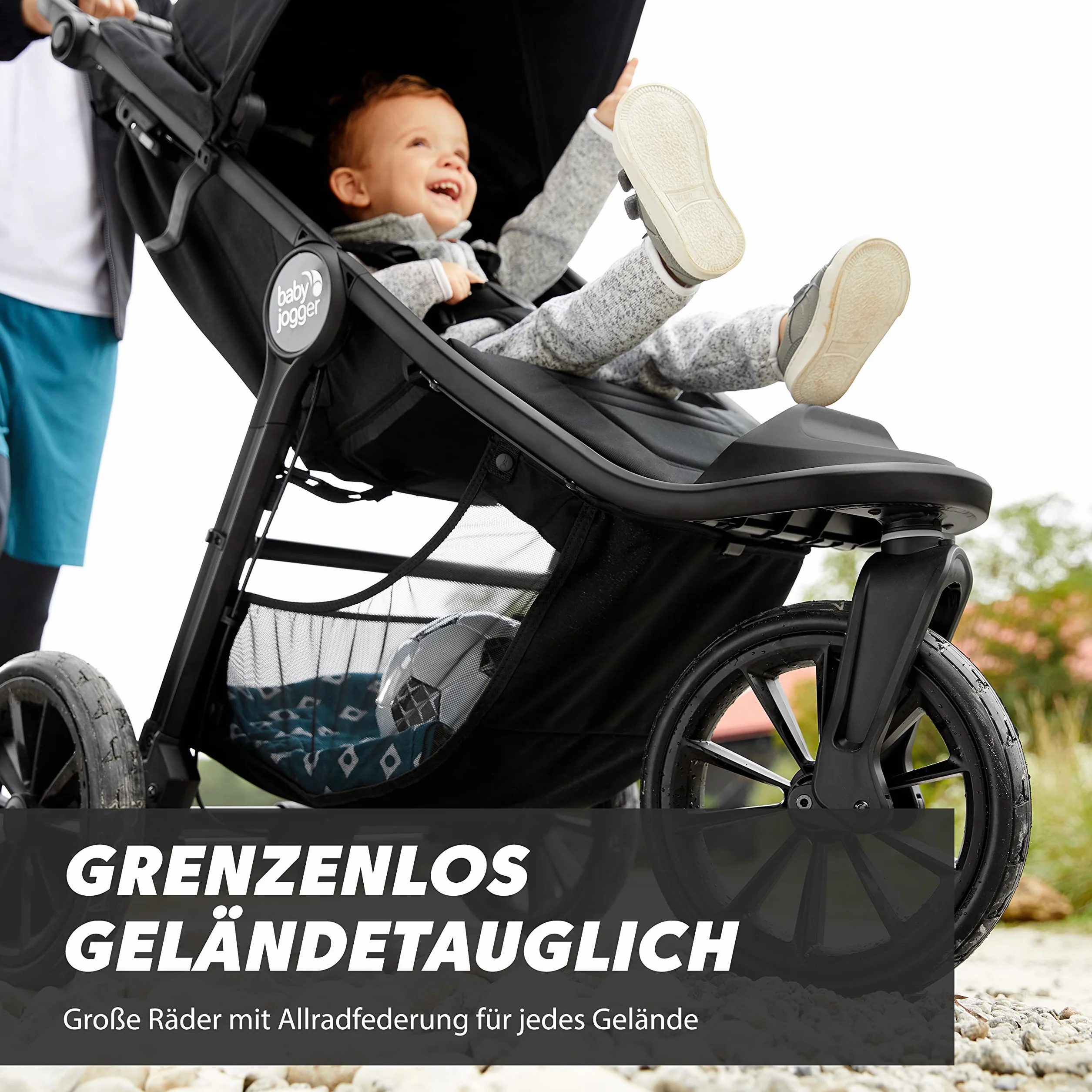 Baby Jogger City Elite 2 - Cochecito de bebé plegable y portátil, color negro