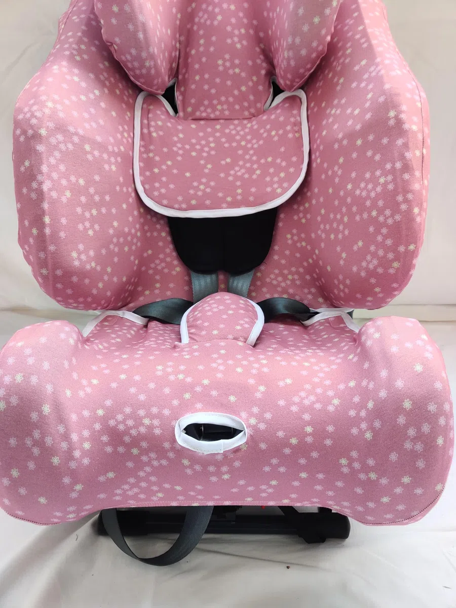 moon-bebe Fund de algodón para Silla de Coche Compatible con Klippan Triofix Century y klippan OPTI 129 (Pink)