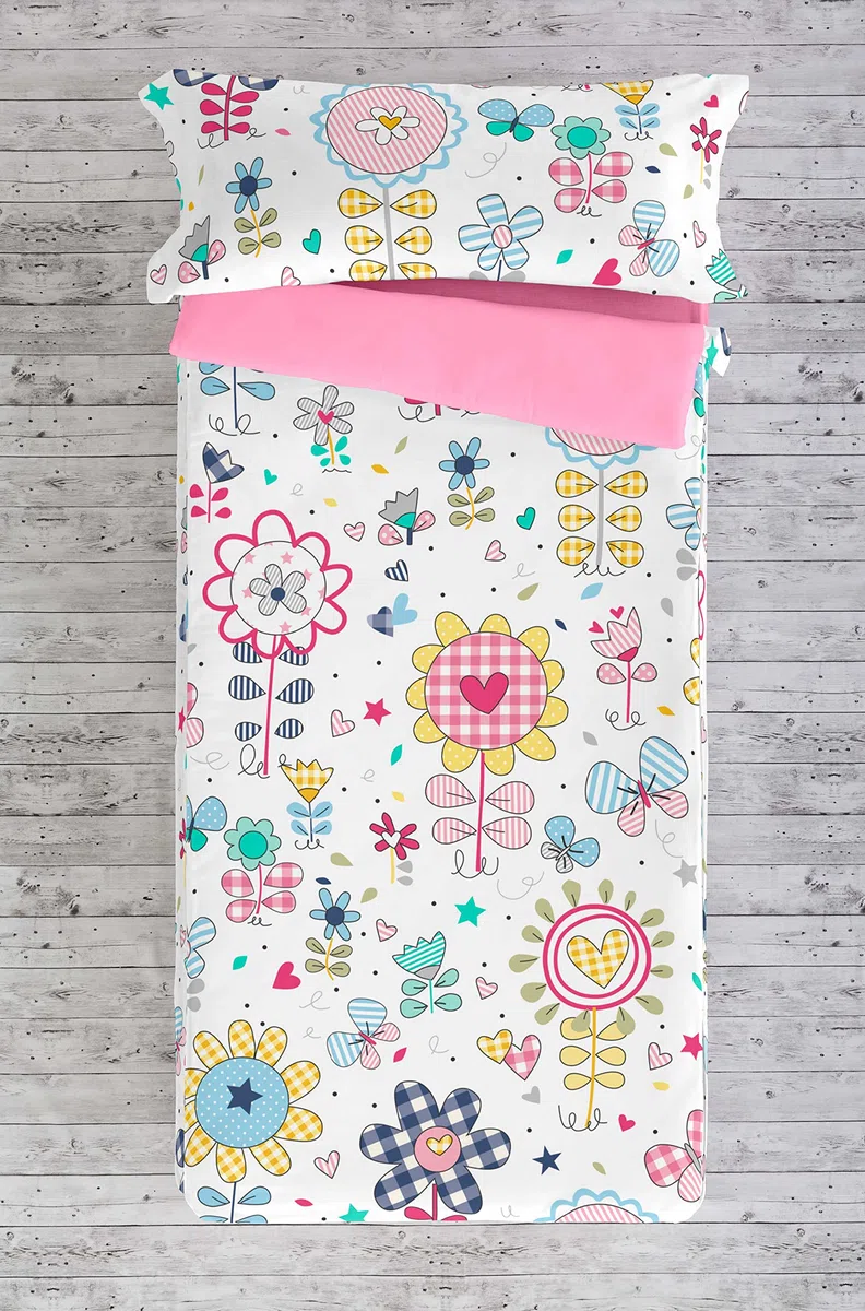 COOL KIDS Saco nórdico con Relleno Vichy Spring Cama 105