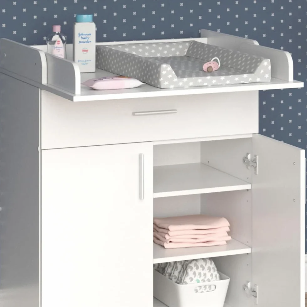 Vicco Mueble cambiador bebé "Lena", Blanco, 75 x 100 cm