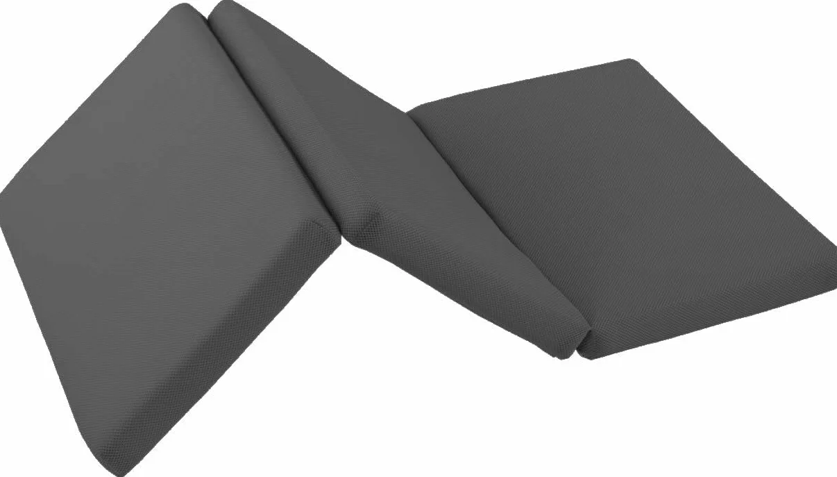 MICAMAMELLAMA Colchón Cuna De Viaje Plegable 120x60 cm Grosor 6 cm | Transpirable | Color Gris | Espuma Alta Densidad y Durabilidad | Incluye Bolsa de Transporte | Fabricado En España