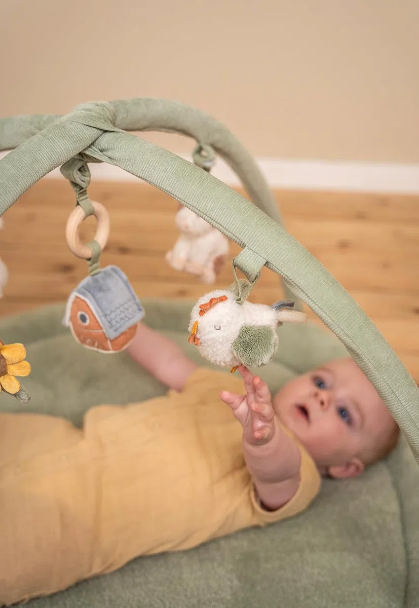 Little Dutch Little Farm 8817 - Manta para gatear con arco de juego