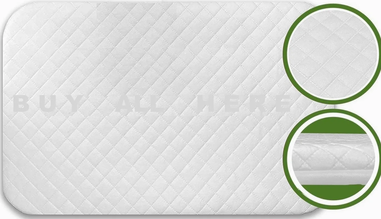 Next2Me - Colchón de espuma compatible con Chicco Next to Me para cuna infantil, lavable a máquina, hipoalergénico, transpirable, acolchado con cremallera, 83 x 50 x 5 cm, fabricado en Reino Unido