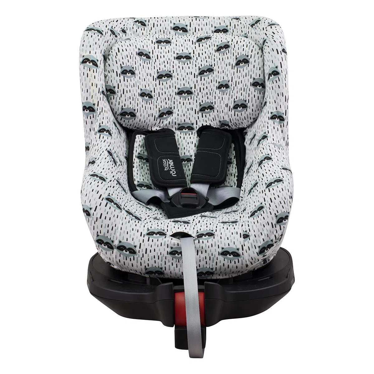 JYOKO Kids Funda Compatible con Romer Dualfix, Swingfix (DUALFIX-ISIZE -SWINGFIX ISIZE, Raccoon)