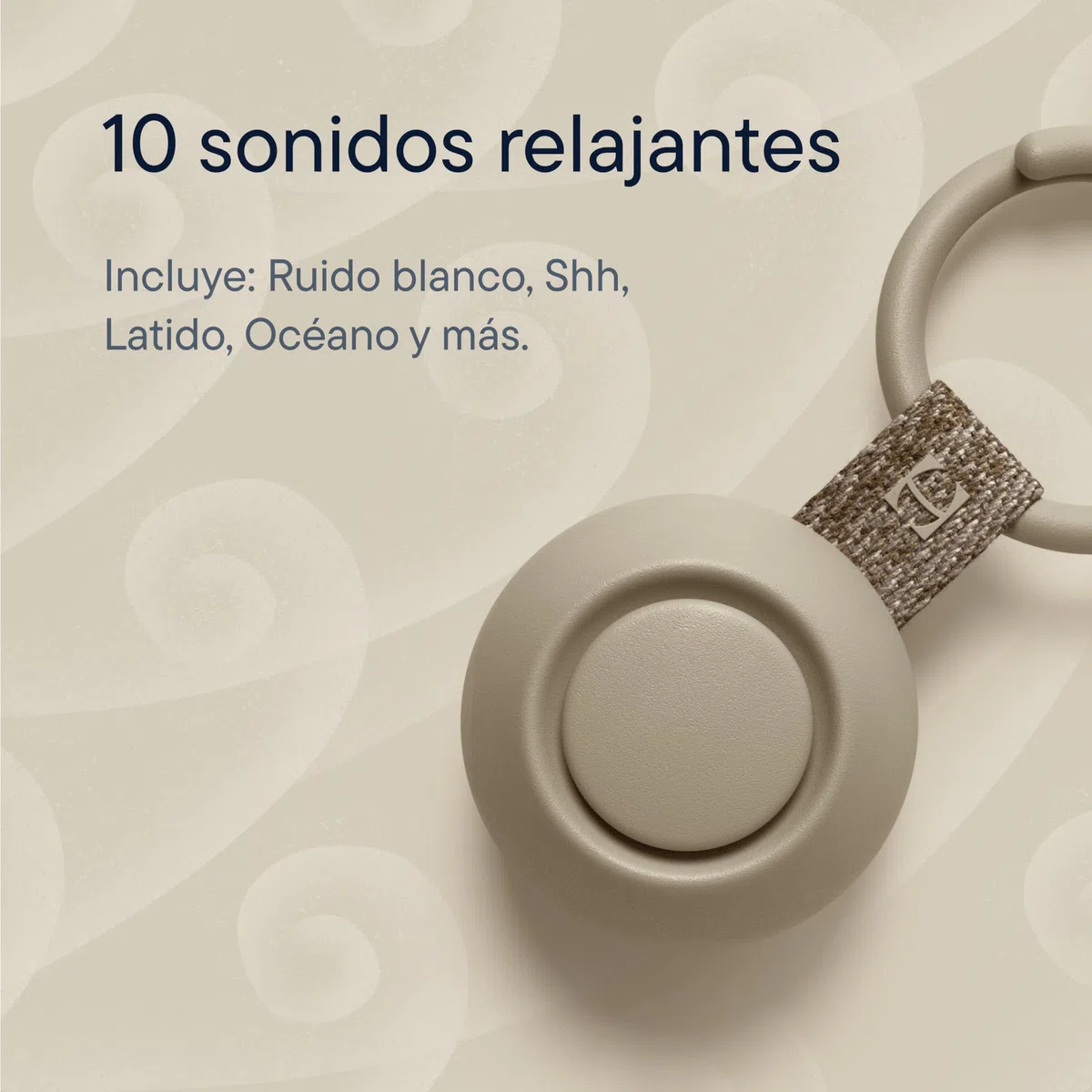 Hatch Rest Go | Máquina de sonido portátil para bebés y niños | Chupete de sueño para bebé | 10 sonidos relajantes | Ruido blanco | Shush | Viajes | Lista de regalo | Fiesta de prenatal | Cochecito de