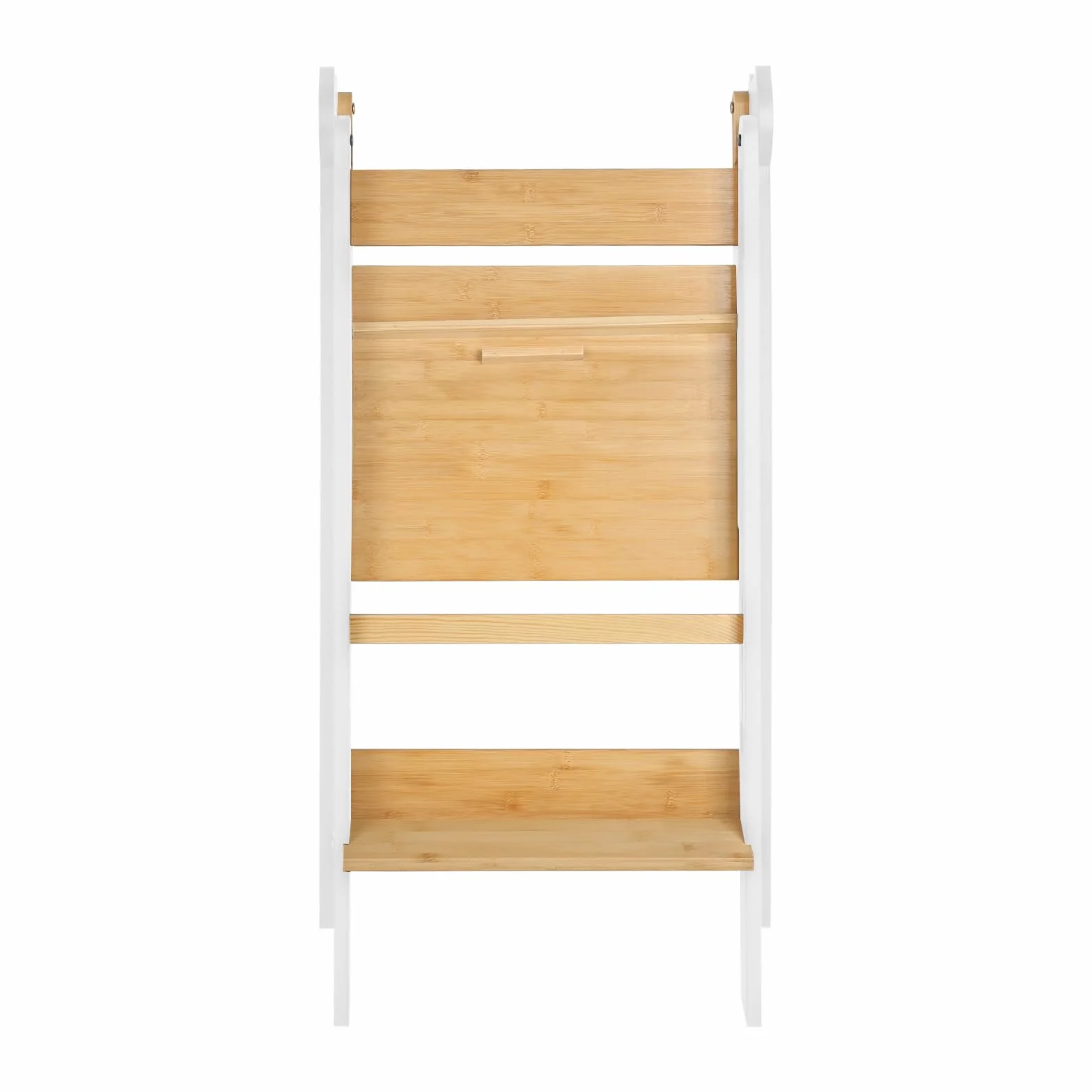 Torre Montessoriana de aprendizaje plegable, multiusos, torre de aprendizaje de madera natural de abedul, torre de observación infantil, plegable, seguridad, 88 x 45 x 45 cm