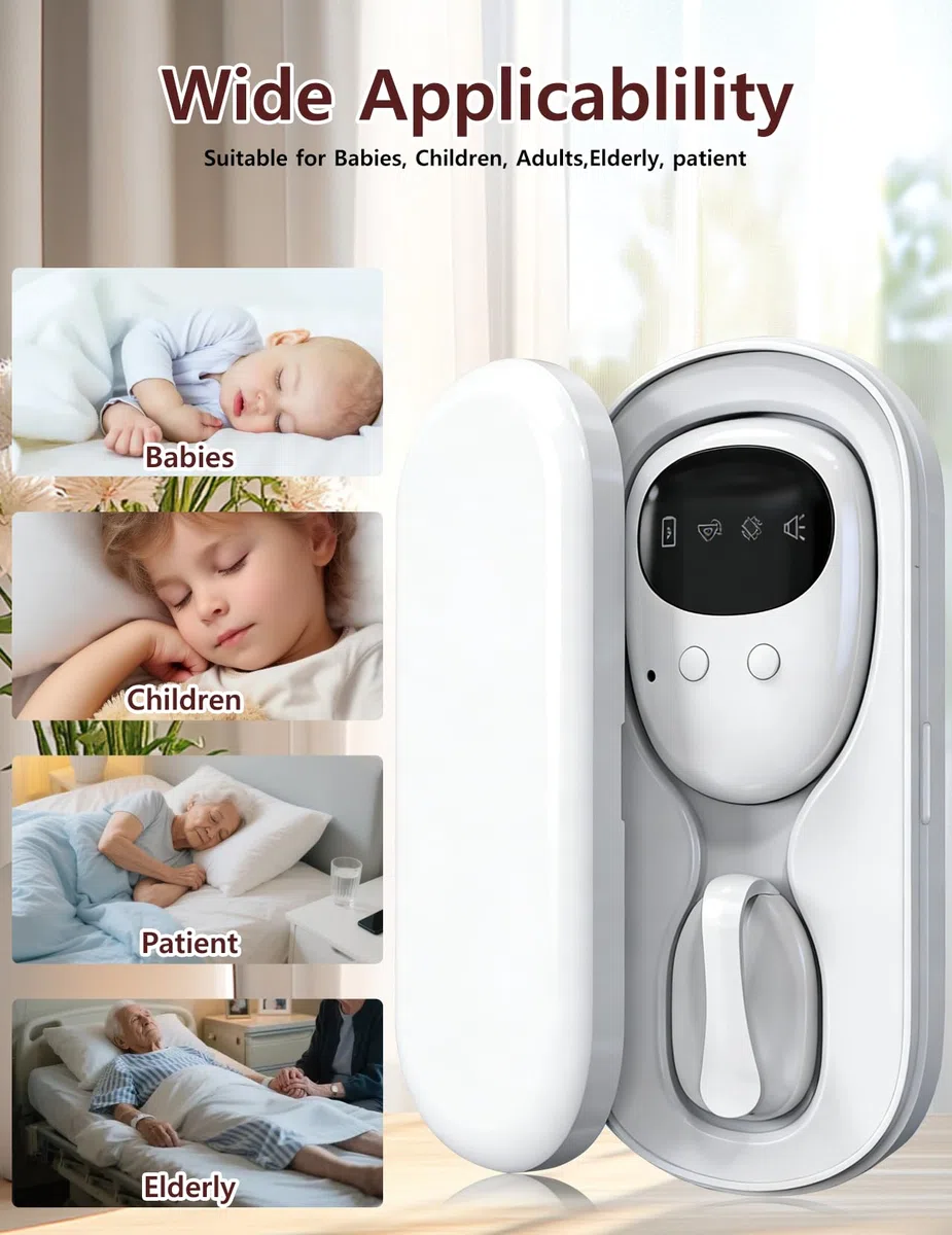 Alarma de Enuresis Inalámbrica para Niños y Niñas, Recargable USB-C, 3 Modos de Alerta, Diseño Compacto para Entrenamiento de Orinal Nocturno