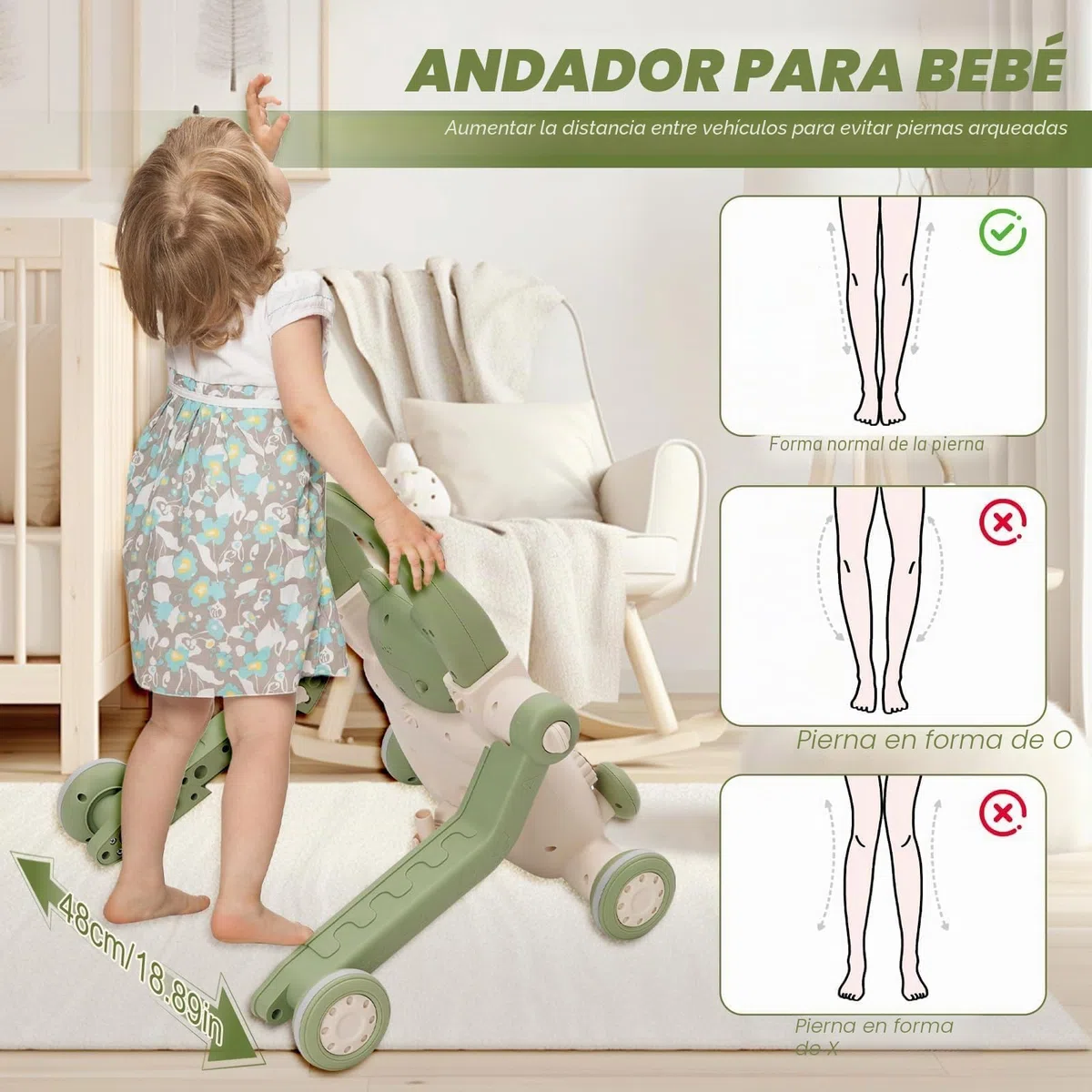 Andador Bebés 3 en 1,con Luces,Música y Juguetes,Velocidad Ajustable Andador,Patinete, Bicicleta sin Pedales,Peso Ajustable,Correpasillos Bebe,Apto Para Bebés Mayores de 6 Meses