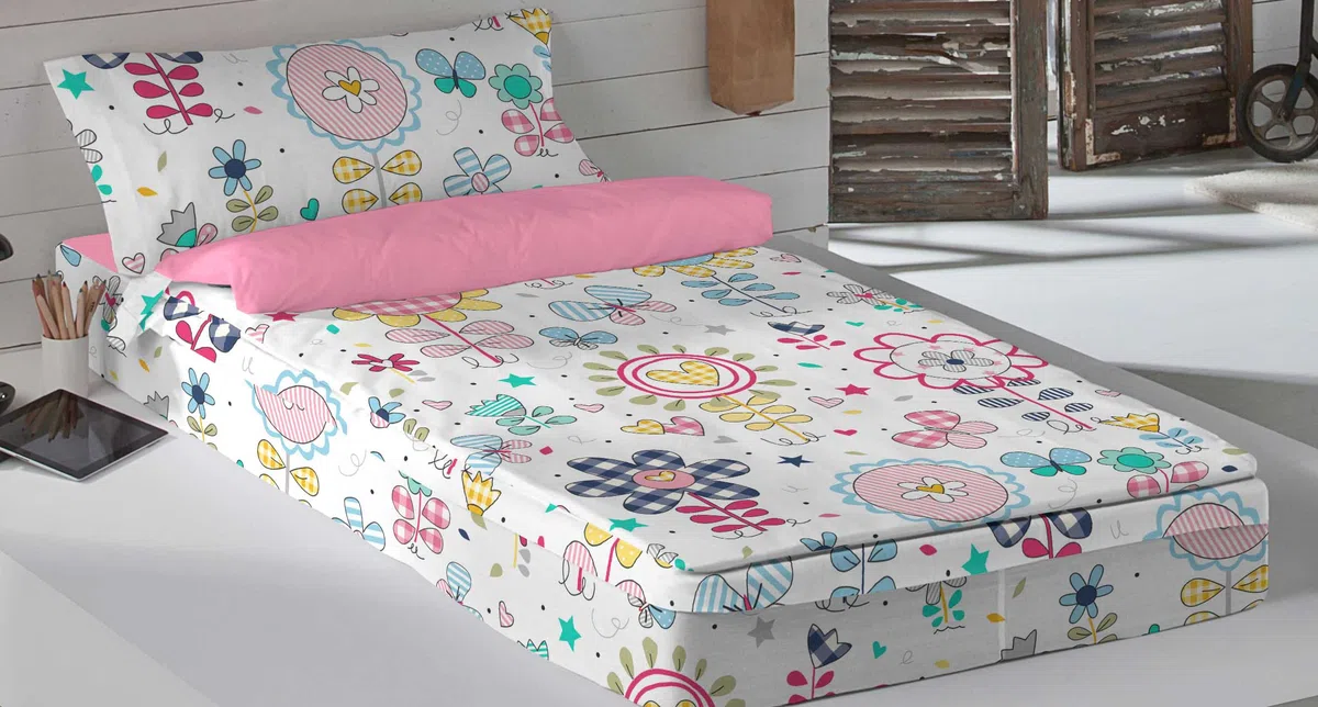 COOL KIDS Saco nórdico con Relleno Vichy Spring Cama 105