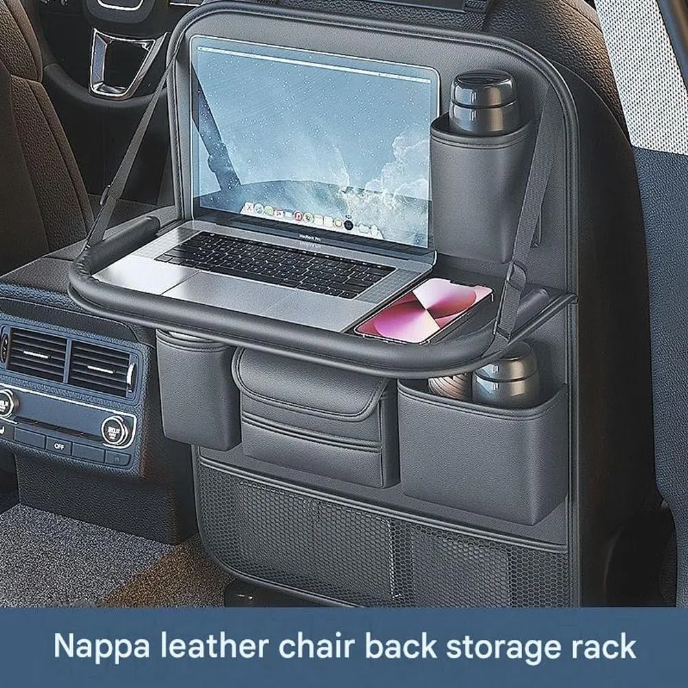 2X Organizador Asiento Trasero para Mercedes V-Klasse (Typ 447 AB BJ 2014), Mesa Comedor Bolsa Respaldo Plegable Almacenamiento Bolsillo Viaje Accesorios
