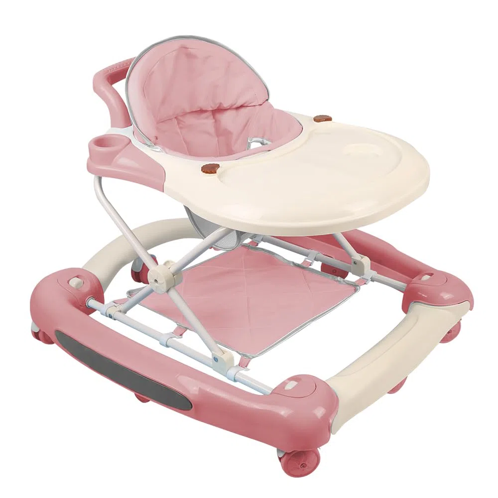asiento de bebé para mesa de actividades, saltadores suspendidos, andador con música y luces, 67 x 72 x 92 cm, rosa (A)