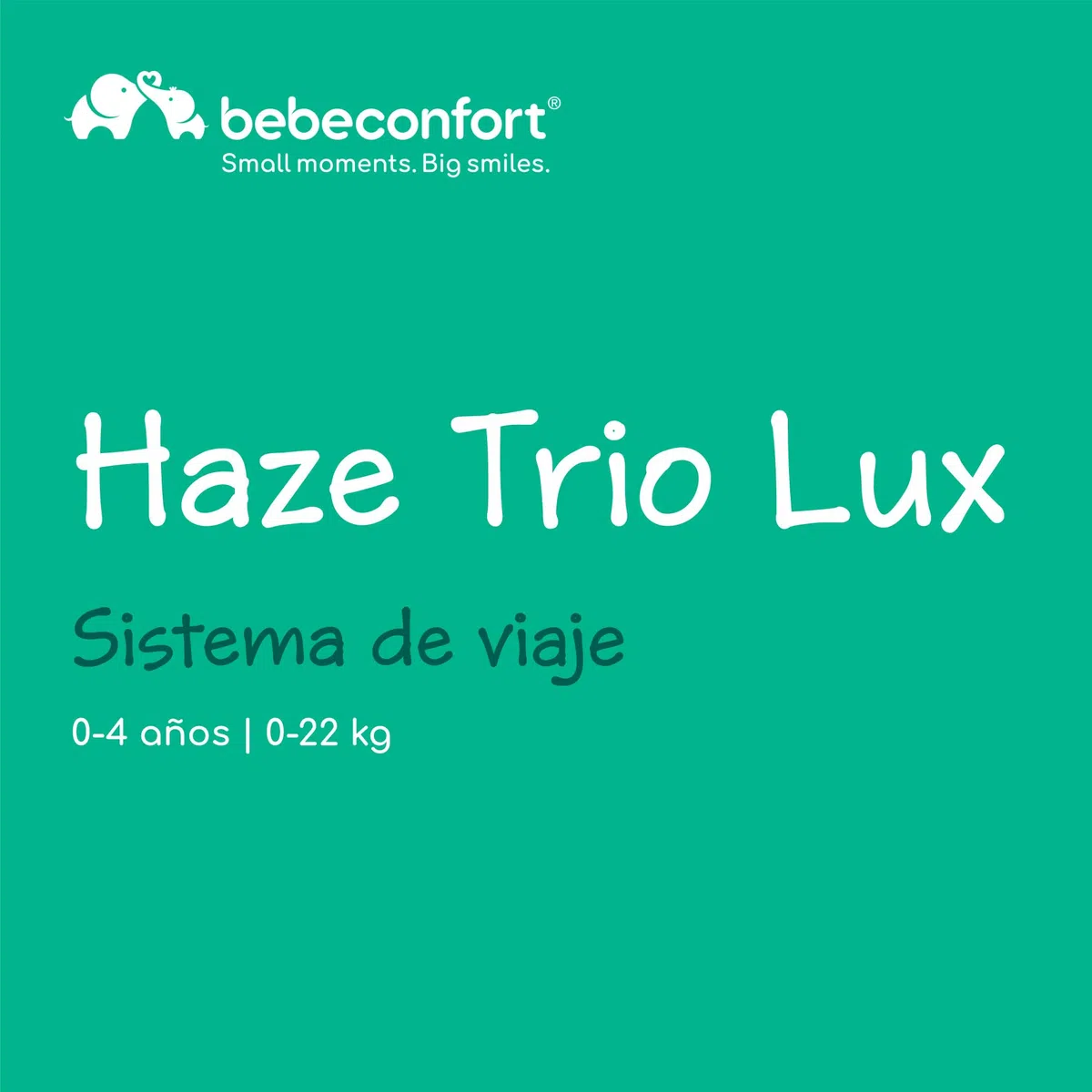 Bebeconfort Haze Trio Lux, Carrito Bebe 3 en 1 con Silla Coche Bebé i-Size, 0-4 Años Máx. 22 kg, Asiento 2 en 1 reversible, Reclinación Total, Plegado Compacto, Silla de Paseo Ligera, Tinted Grey