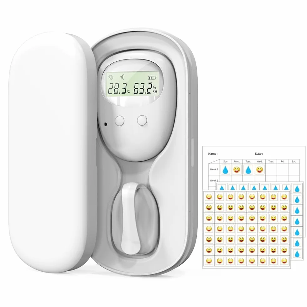 Inalámbrica Pipi Stop Niños Alarma, Inalámbrica Alarma Enuresis para Niños y Personas Mayores, Inalámbrica Enuresis Alarma, Inalámbrica Pipistop Alarma para Detectar Incontinencia Urinaria