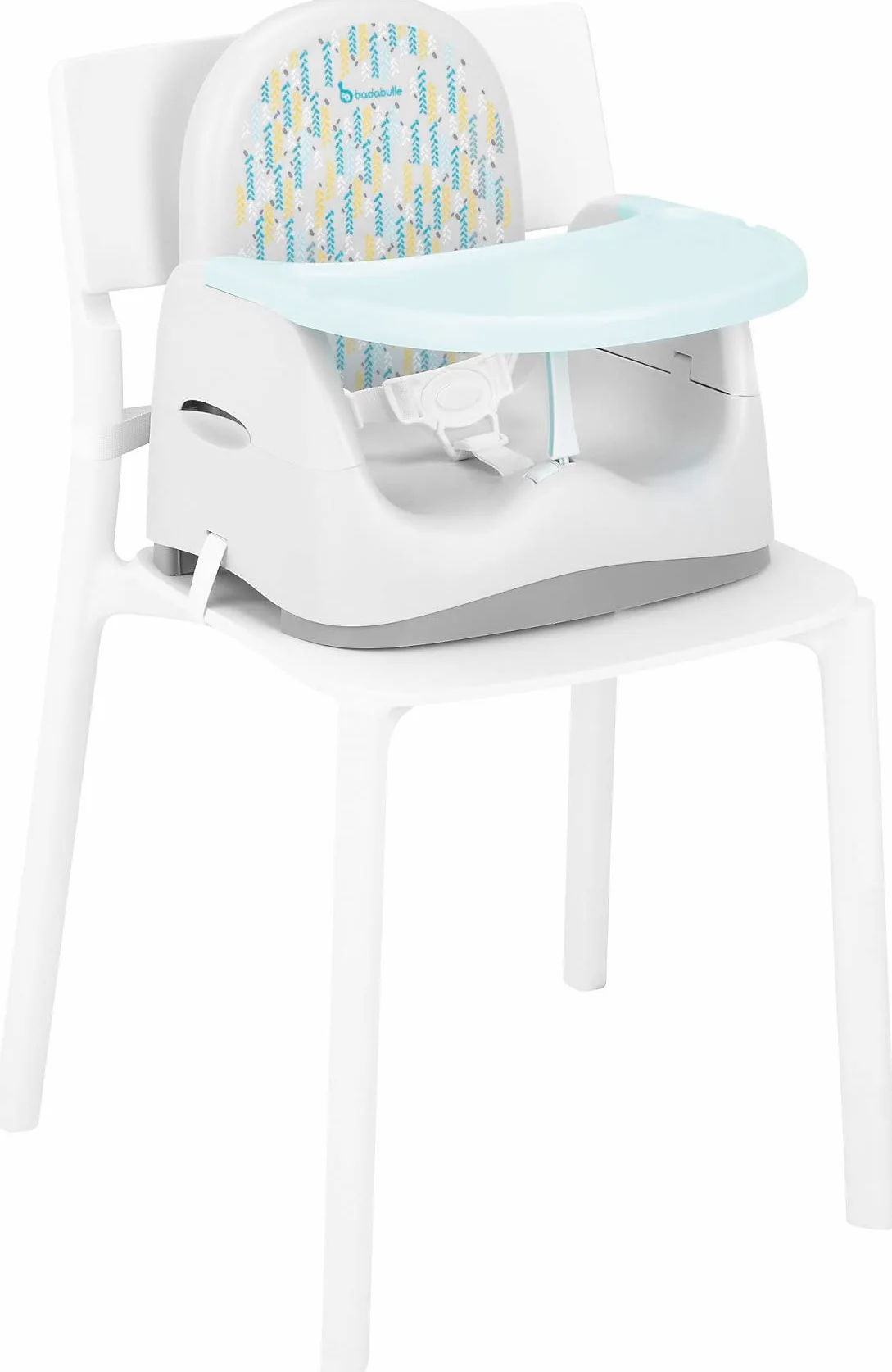Badabulle Elevador Trendy Meal - Cómodo - Compacto - Plegable - Evolutivo - con Bandeja Extraíble - 6-36 meses - Hasta 15kg