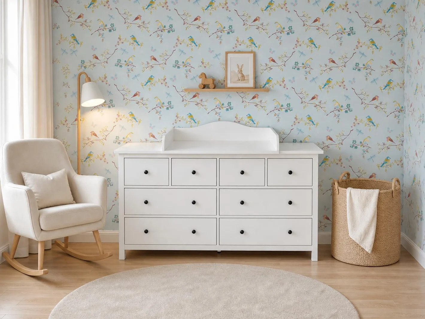 KraftKids - Accesorio para cambiador color blanco, compatible con la cómoda Hemnes, de 160 cm de ancho