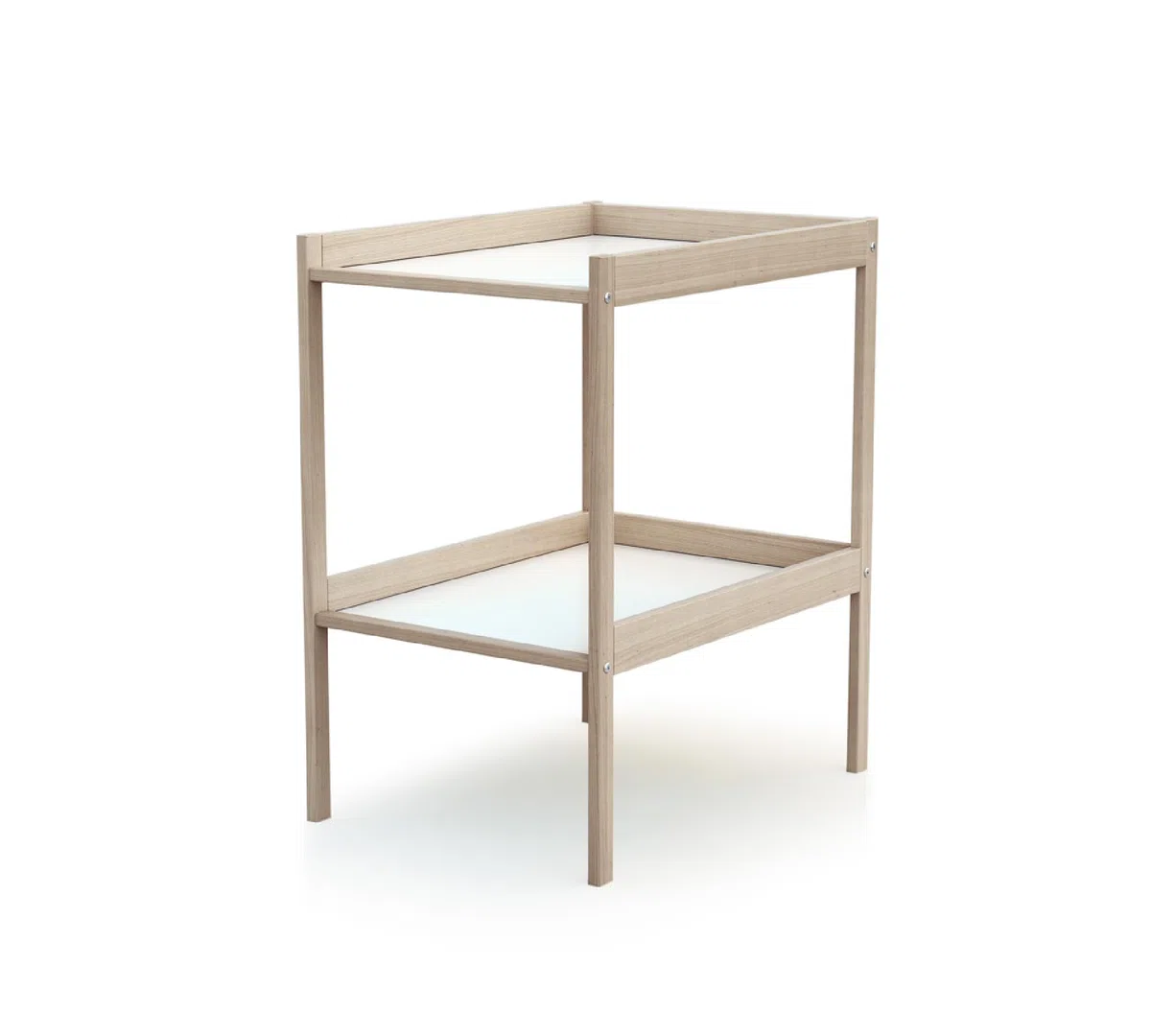 WEBABY - Cambiador madera con 1 estante Haya bruto