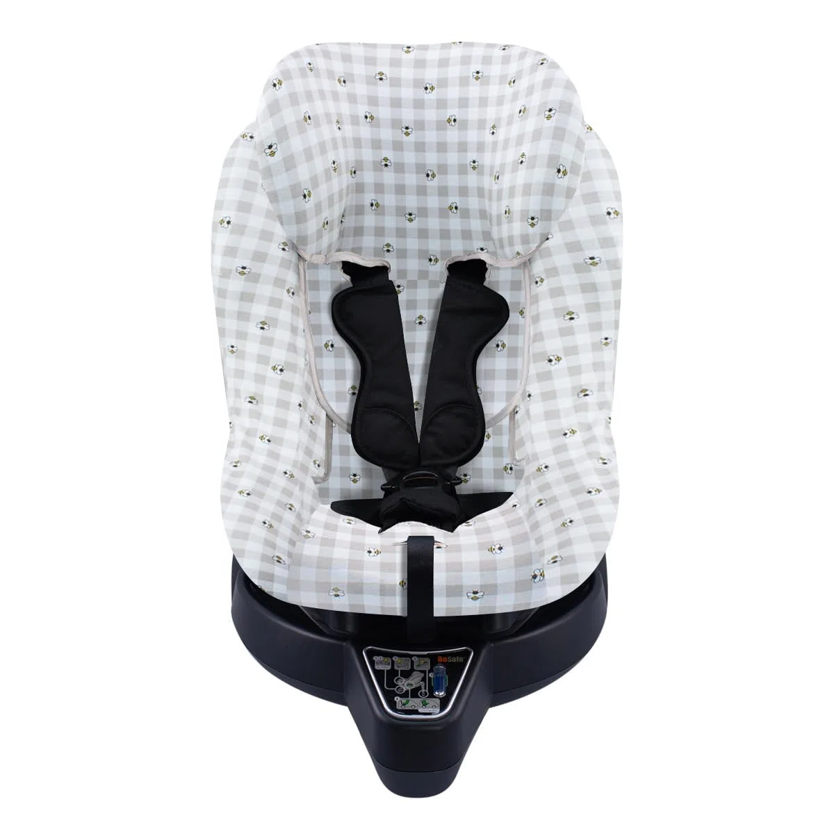 JYOKO Kids Funda de algodón para Silla de Coche Compatible con Besafe Izi Turn B I-Size (Picnic Vichy)