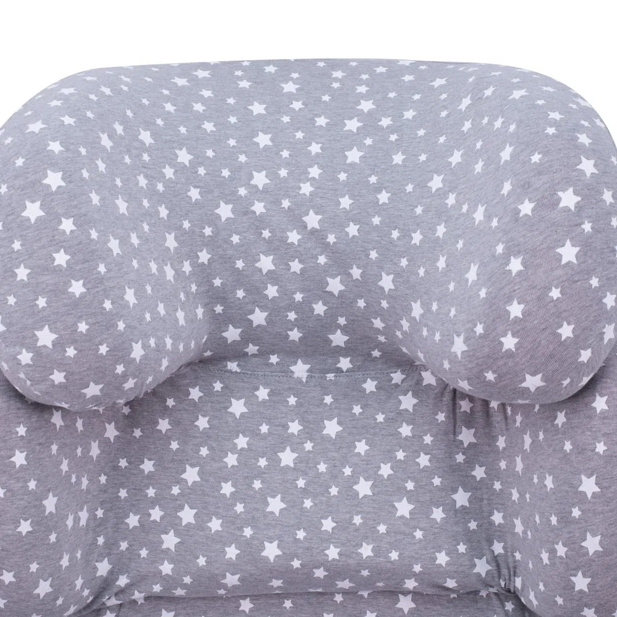 JYOKO Kids Funda de Algodón para Silla de Coche de Niños Compatible con Cybex Solution Fix, 2 Fix (White Star)