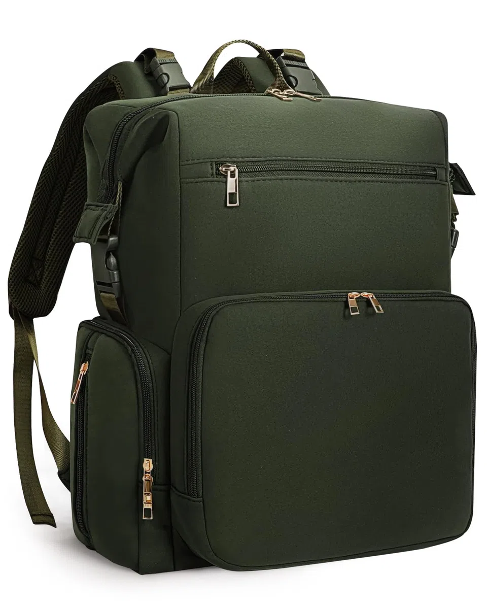 CEI-CEI Mochila Cambiador Bebé Pañalera Impermeable de Neopreno Grande con Bolsillo Térmico Mochila Carro Bebé para Viajes Incluye Cambiador Portátil