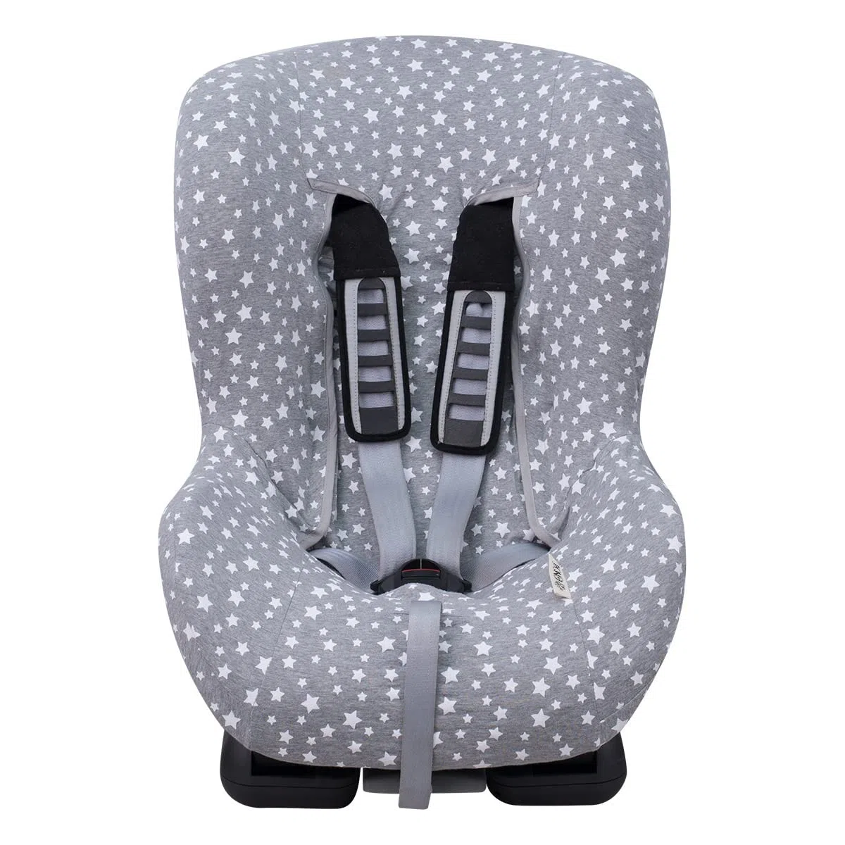 JYOKO KIDS Funda para Silla de Coche de Algodón Extra Suave Sin Cabezal (White Star)