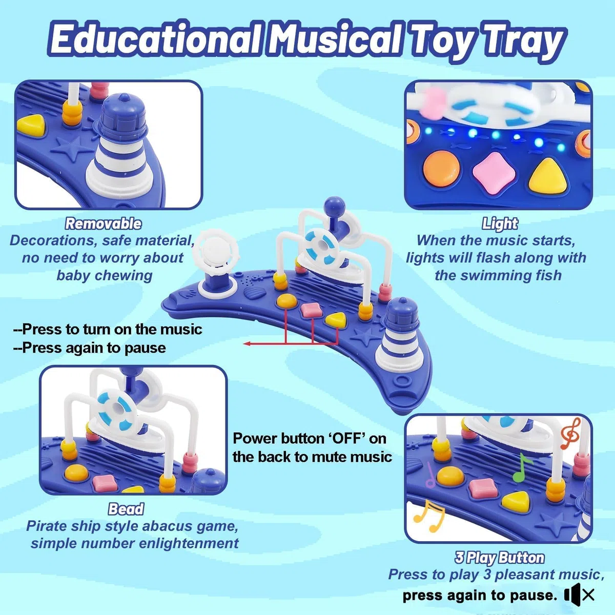 Andador para Bebés Plegable A Prueba De Vuelcos Aprendizaje Montessori Aprendizaje Musical Andador De Juguete para Exteriores 5 En 1 Tacata Bebe