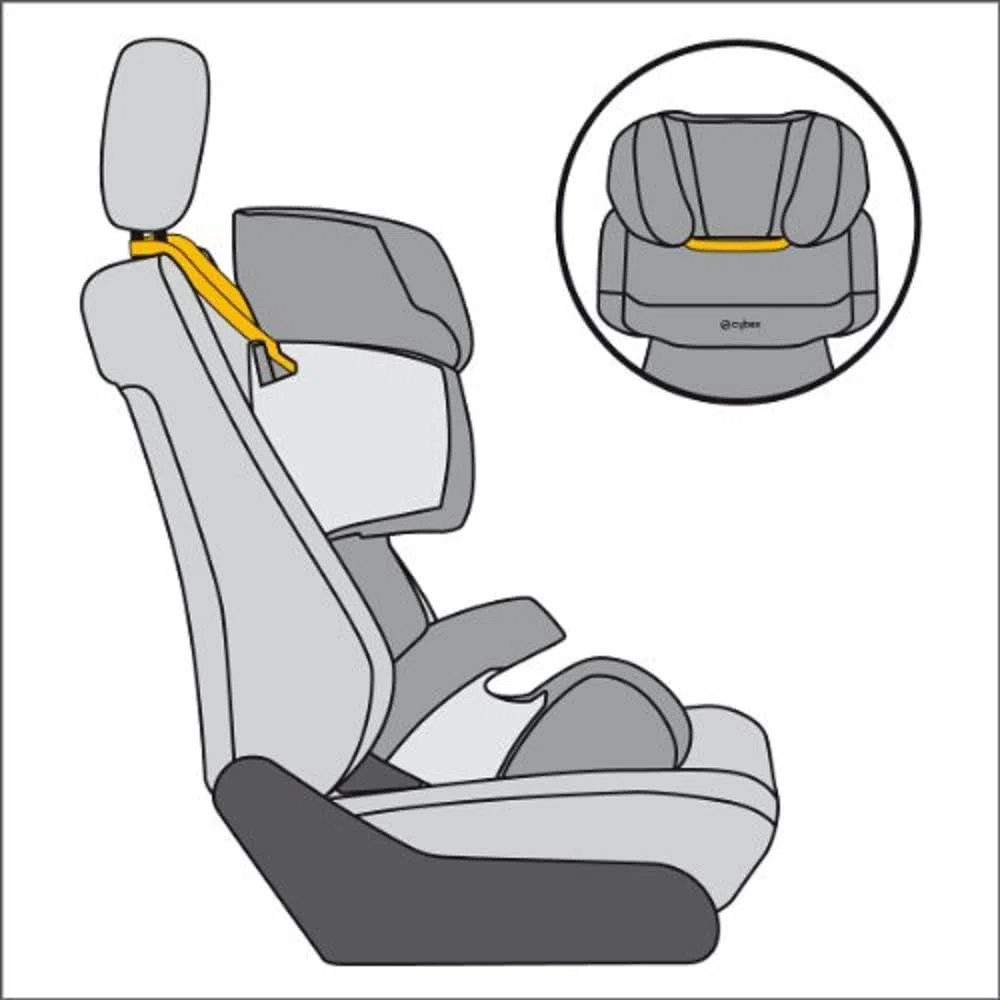 Cybex - Cinta de sujeción para Sillas de Coche Pallas 2-Fix y Solution, Negro