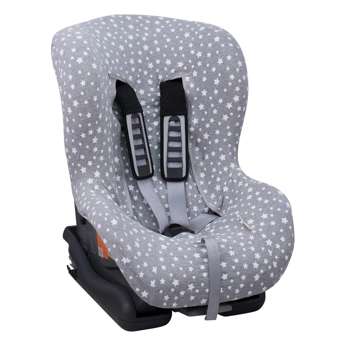 JYOKO KIDS Funda para Silla de Coche de Algodón Extra Suave Sin Cabezal (White Star)