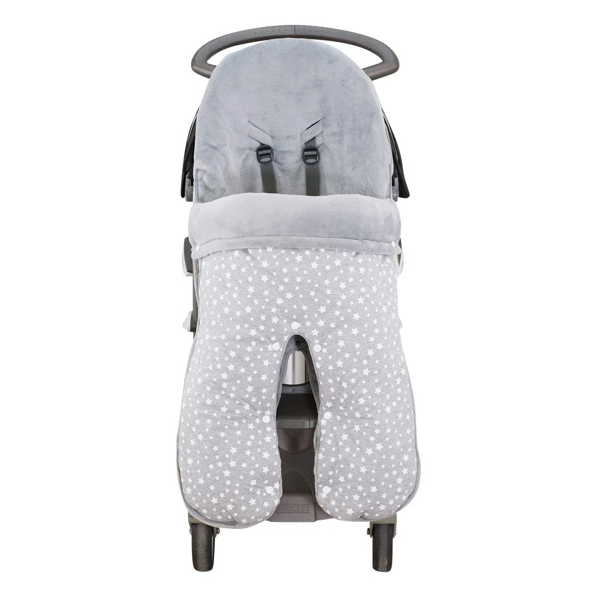 JYOKO KIDS Saco para cochecito compatible con Stokke, cam cubo, Quiny mood (WHITE STAR, POLAR)
