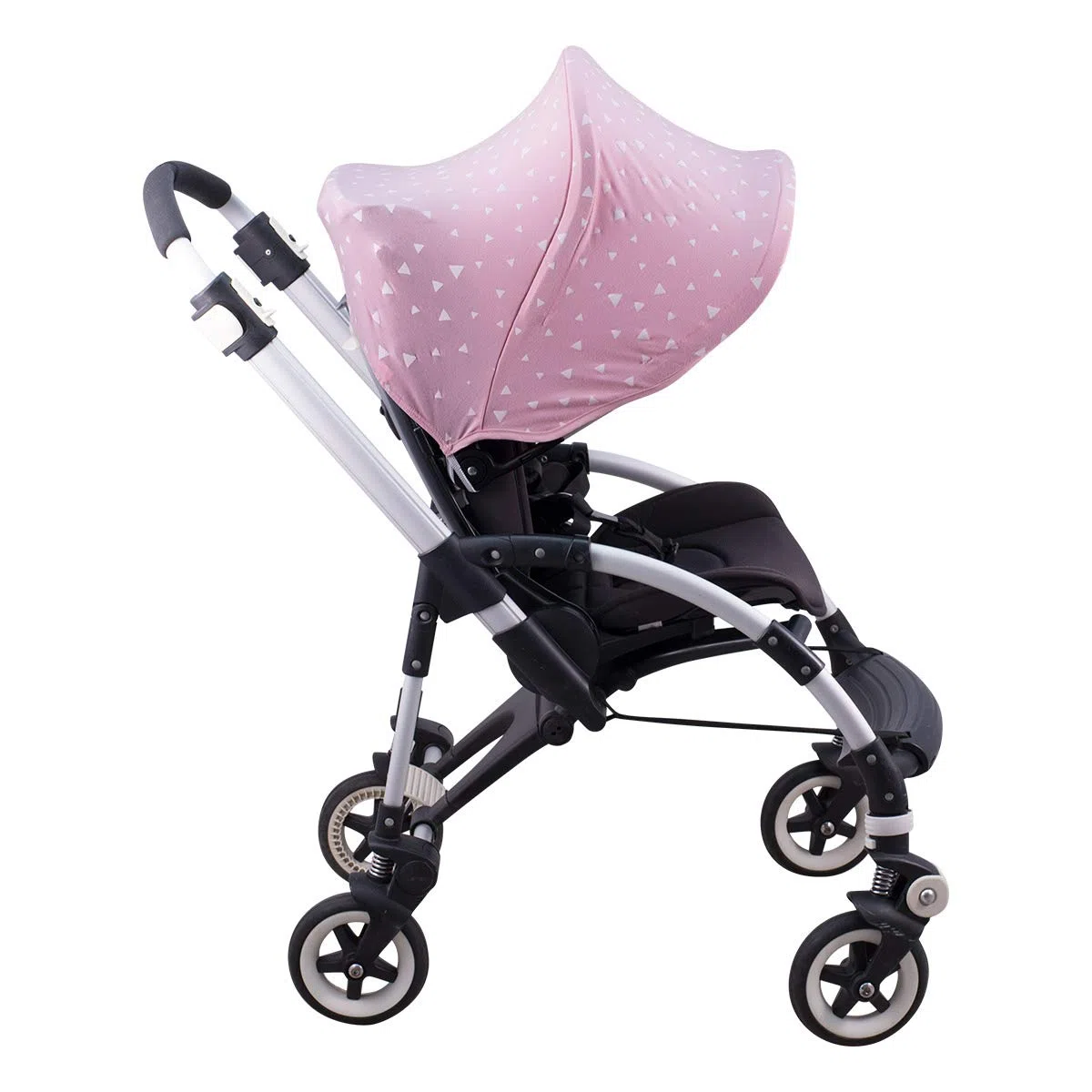 JYOKO KIDS Capota para Silla de Paseo y Cochecito de Bebé compatible con Bugaboo Bee 3, Bee plus, Bee 5, Elaborada en Tejido de Algodón Elástico, Suave y Transpirable (Pink Sparkles)