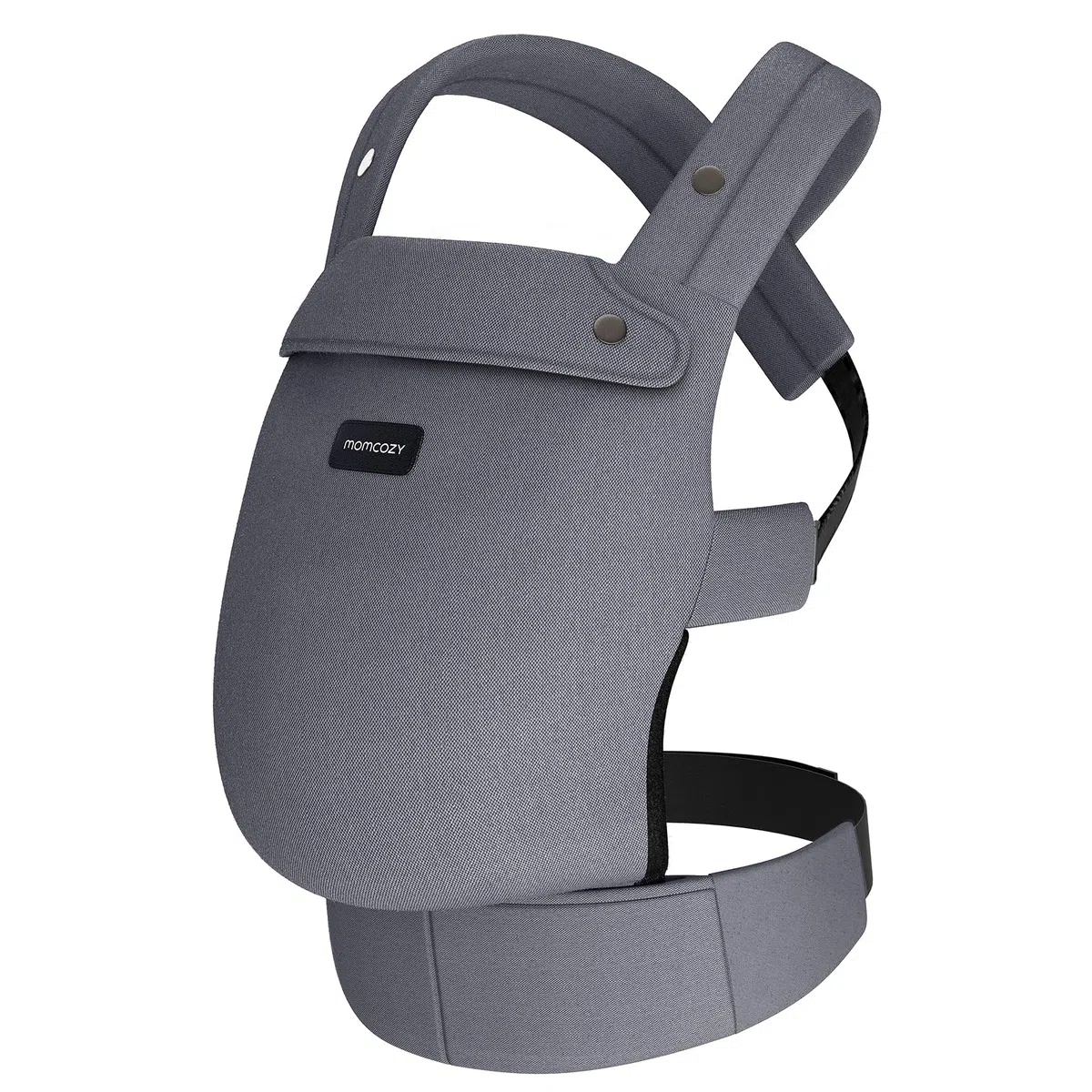 Portabebés Momcozy para recién nacidos y niños pequeños - Ergonómico, Cómodo y Ligero para niños de 3 a 20 kg, Fácil de poner, Ideal para una crianza con las manos libres, Gris