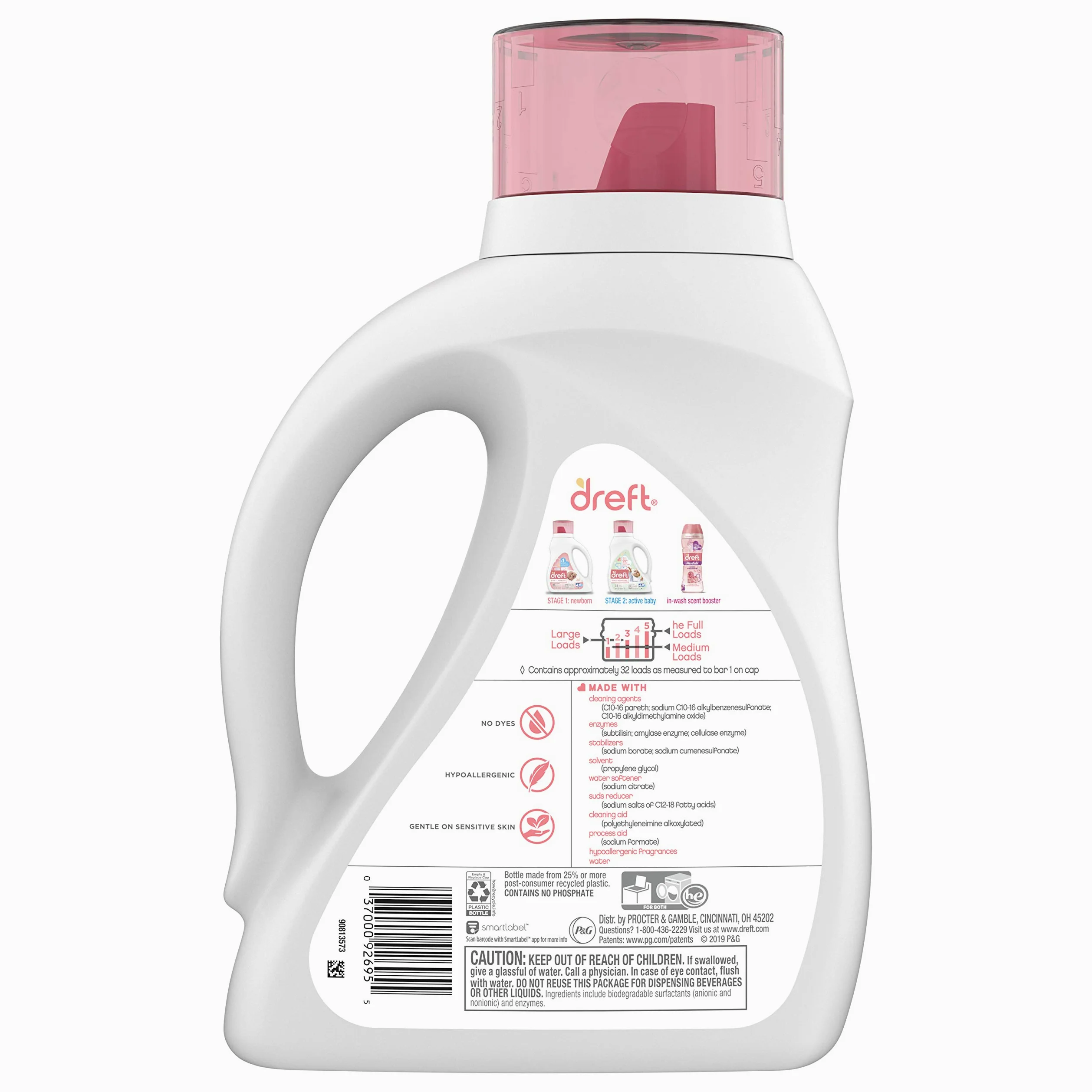 Dreft Active Baby Liquid Detergent, 50.0 Ounce by Dreft