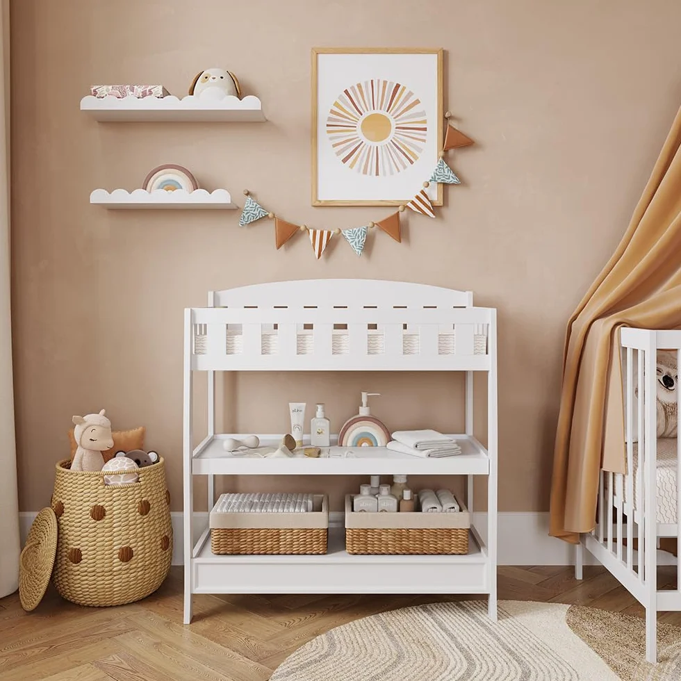 Vicco Cambiador Nesty, Blanco, 89 x 99.5 cm, Apto como Accesorio para cómodas estándar