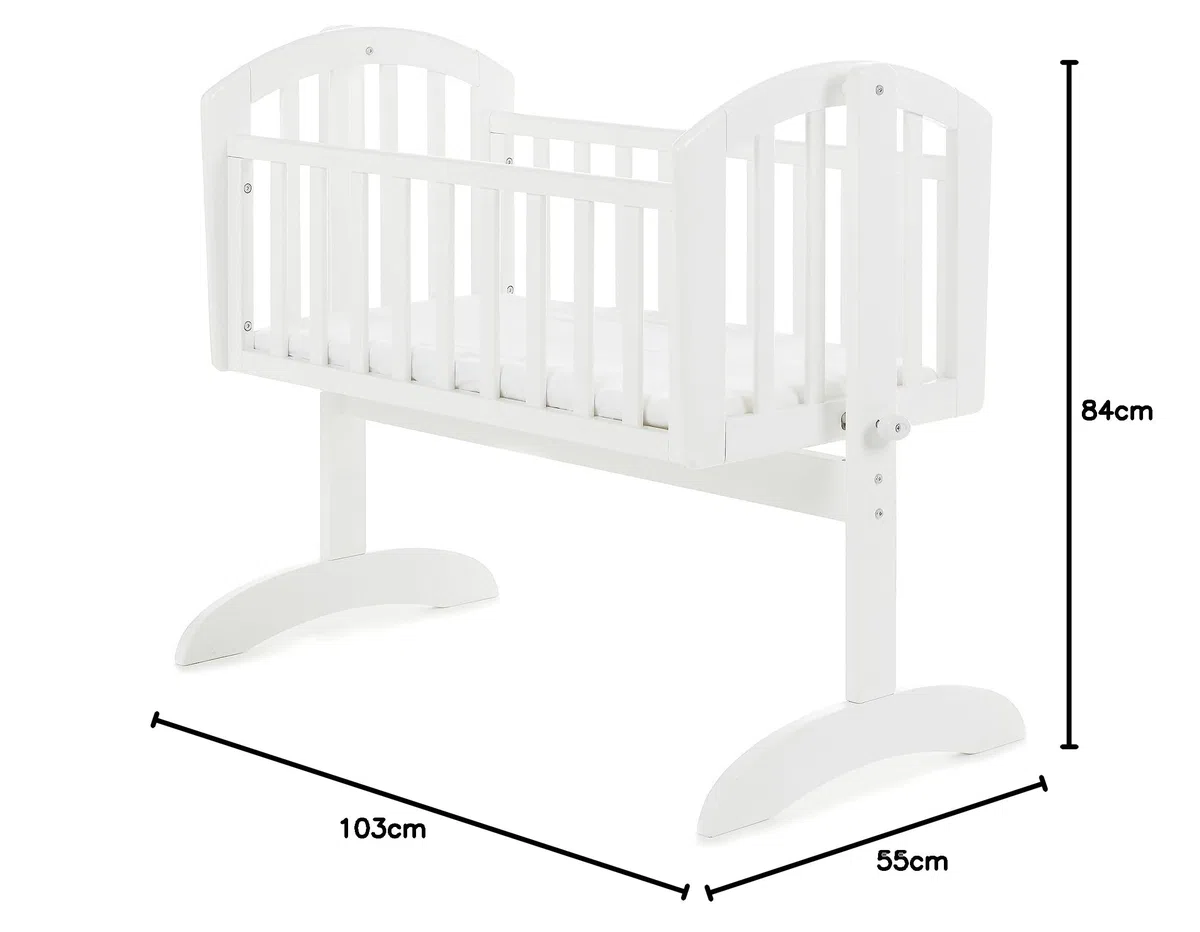 Cuna basculante de Obaby Sophie blanco