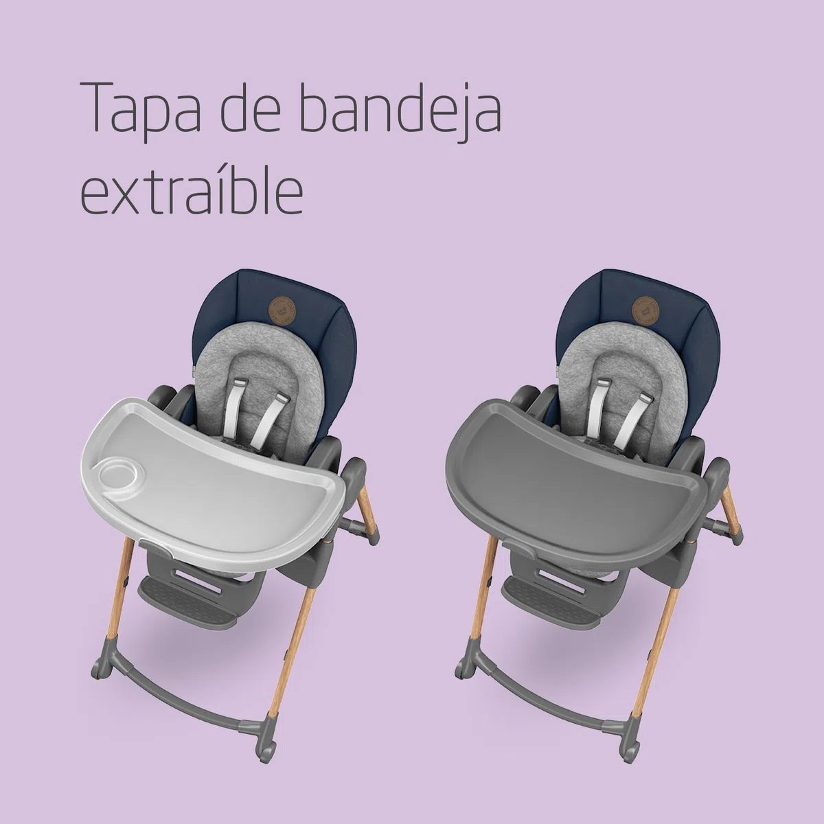 Maxi-Cosi Minla trona Evolutiva, reclinable y plegable, 6 en 1, silla portátil de viaje convertible para niños y Asiento Elevador, crece con el niño 0 meses - 14 años, essential blue