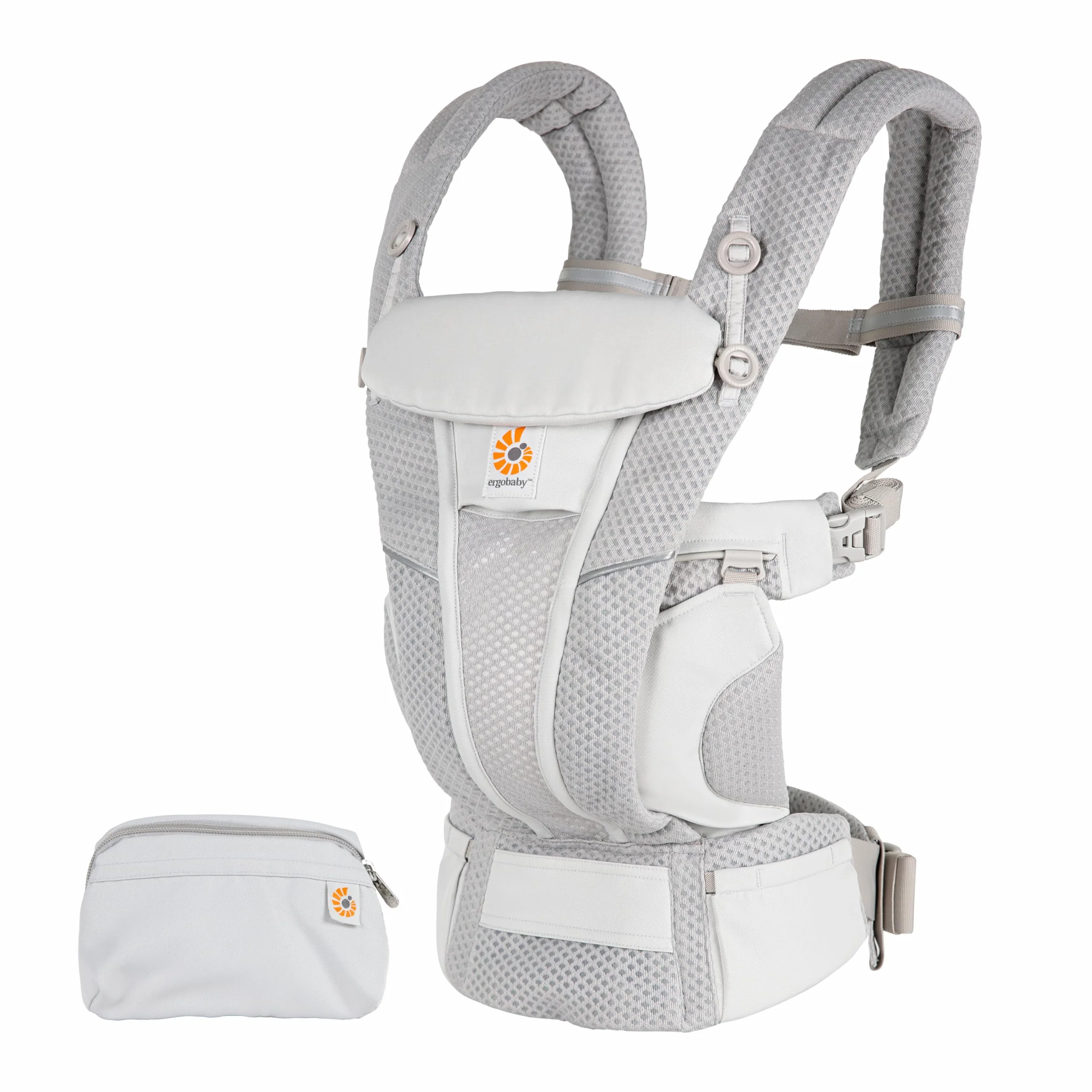 Ergobaby Mochila portabebé Omni Breeze 0-4 años 3,2-20kg Malla SoftFlex 4 posiciones Pearl Grey