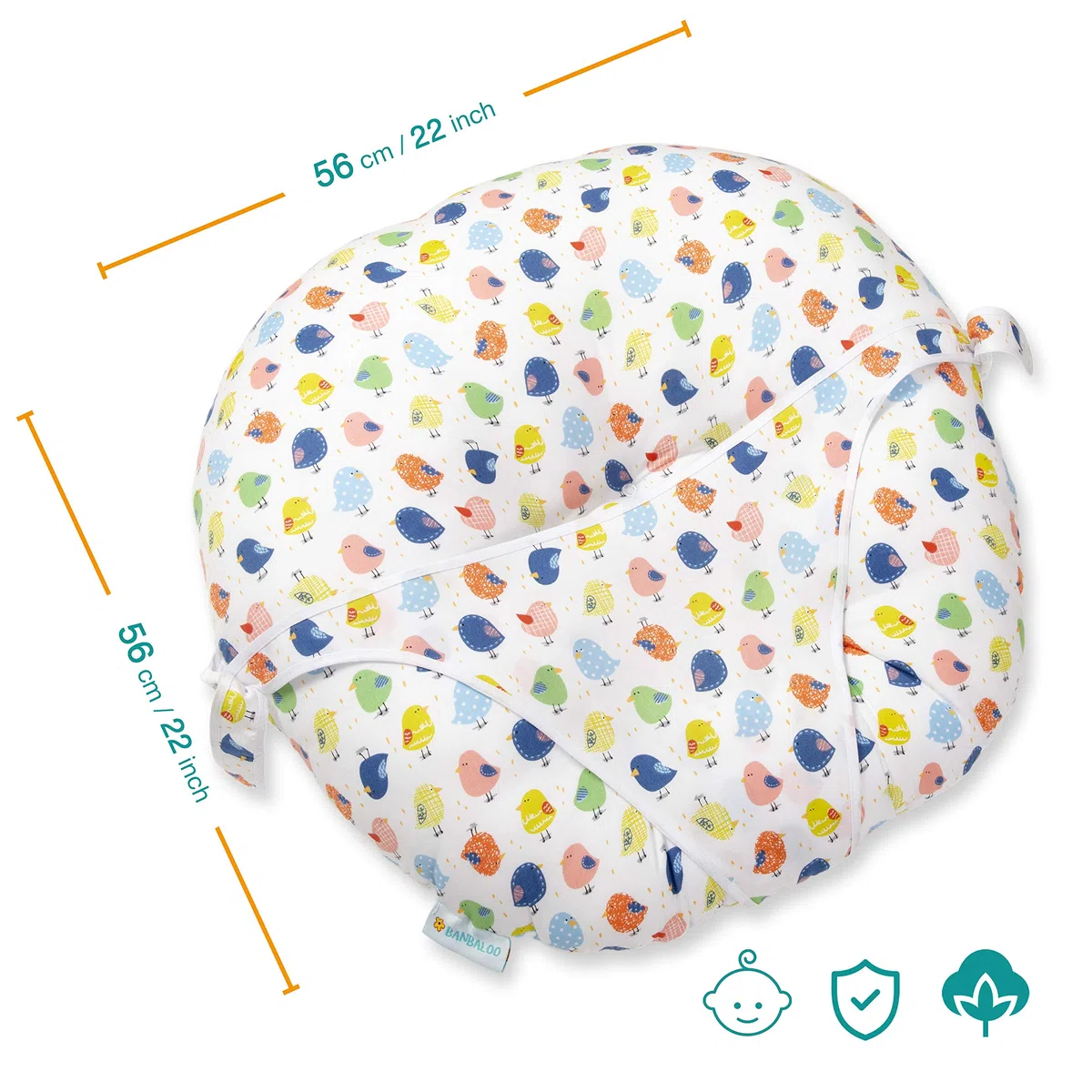 BANBALOO-Tumbona para Recién Nacido- Hamaca Bebé portátil- Nido Bebé Neonato-Cojín Cuna de día -Cuco para Bebés- Ideal Embarazo y Lactancia- Regalo Original Nacimiento-Baby Shower niño y niña.