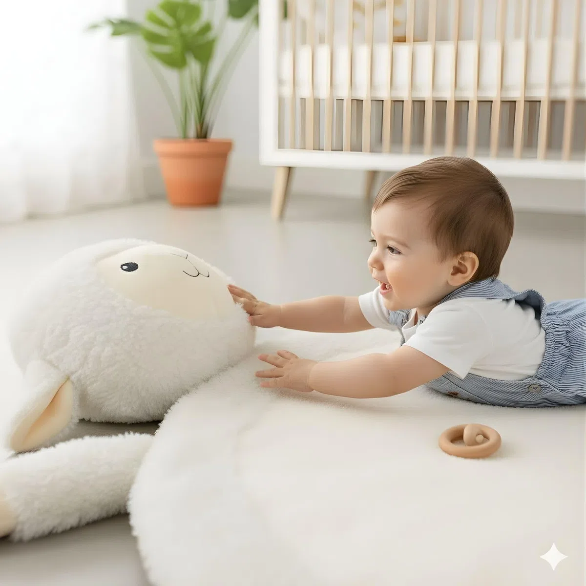 Manta de Juego Bebé XL Acolchada y Antideslizante | Alfombra Infantil de Suelo y Gateo, 100% Algodón Suave. Cojín de Peluche Lavable. Regalo Original Recién Nacido/Baby Shower.