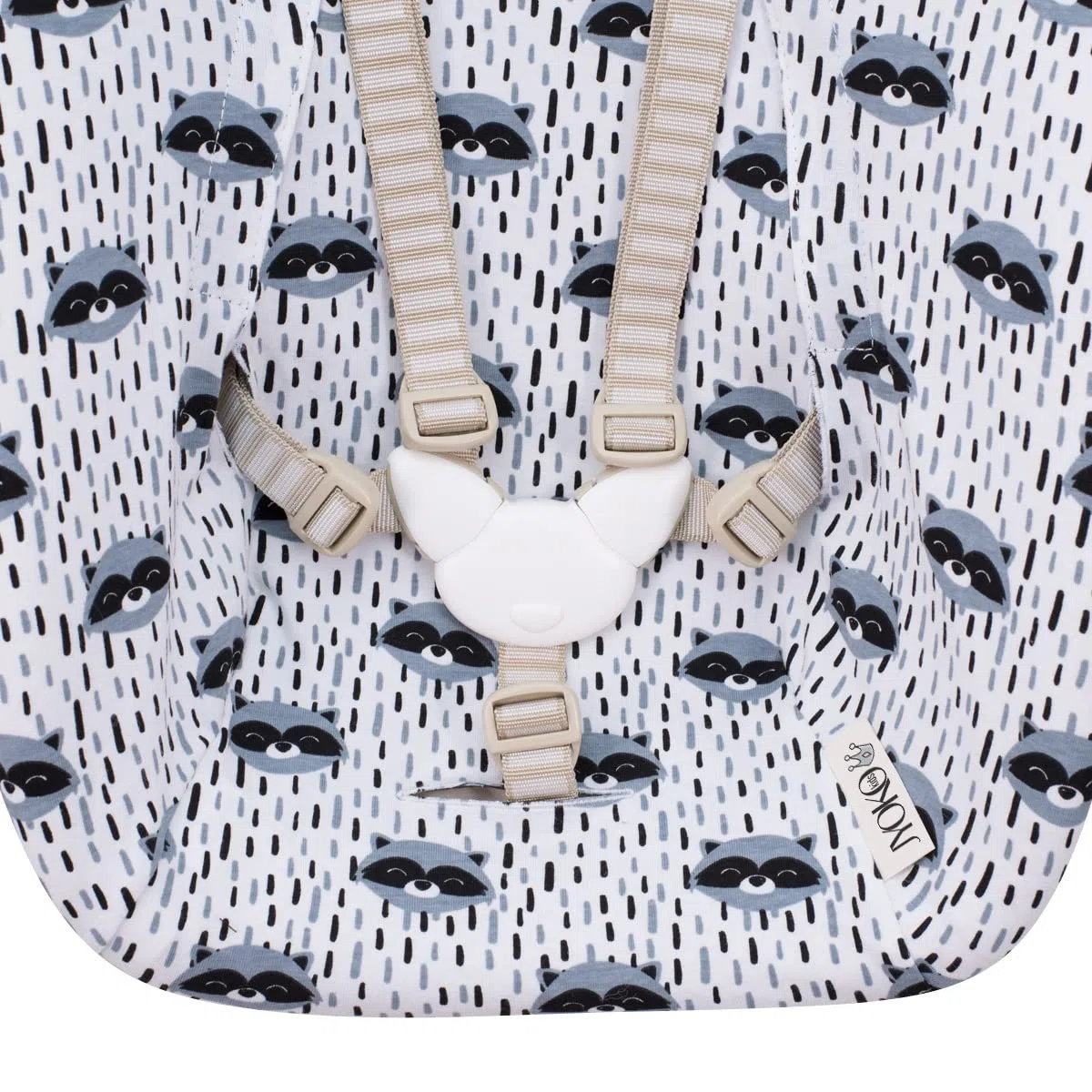 JYOKO Kids Funda de Algodón Compatible con Stokke Newborn (Raccoon)