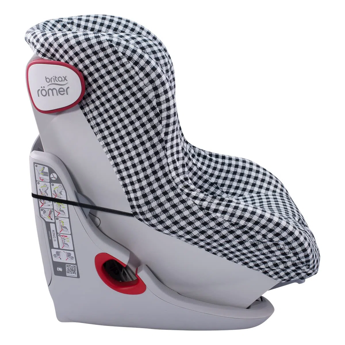 JYOKO Kids Funda Universal de Algodón para Silla de Coche con Cabezal (Vichy)