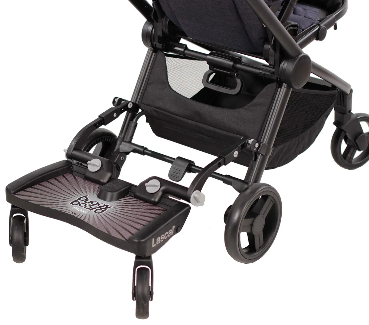Lascal BB12077 Buggyboard - Plataforma Maxi gris, universal para cochecito y carrito
