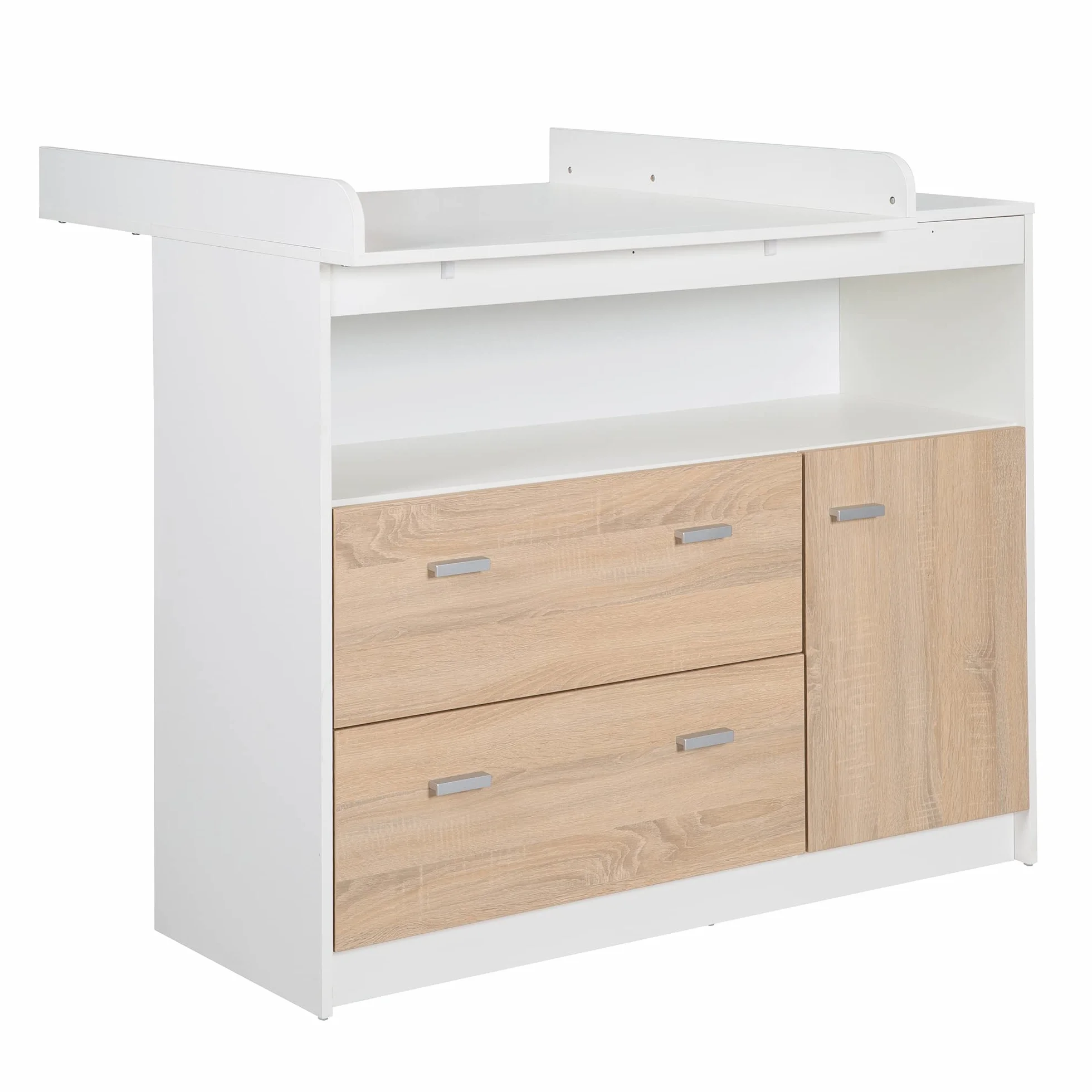 roba Gabriella - Juego de 2 piezas para habitación infantil, incluye cuna de 70 x 140 cm y cómoda cambiador, bicolor