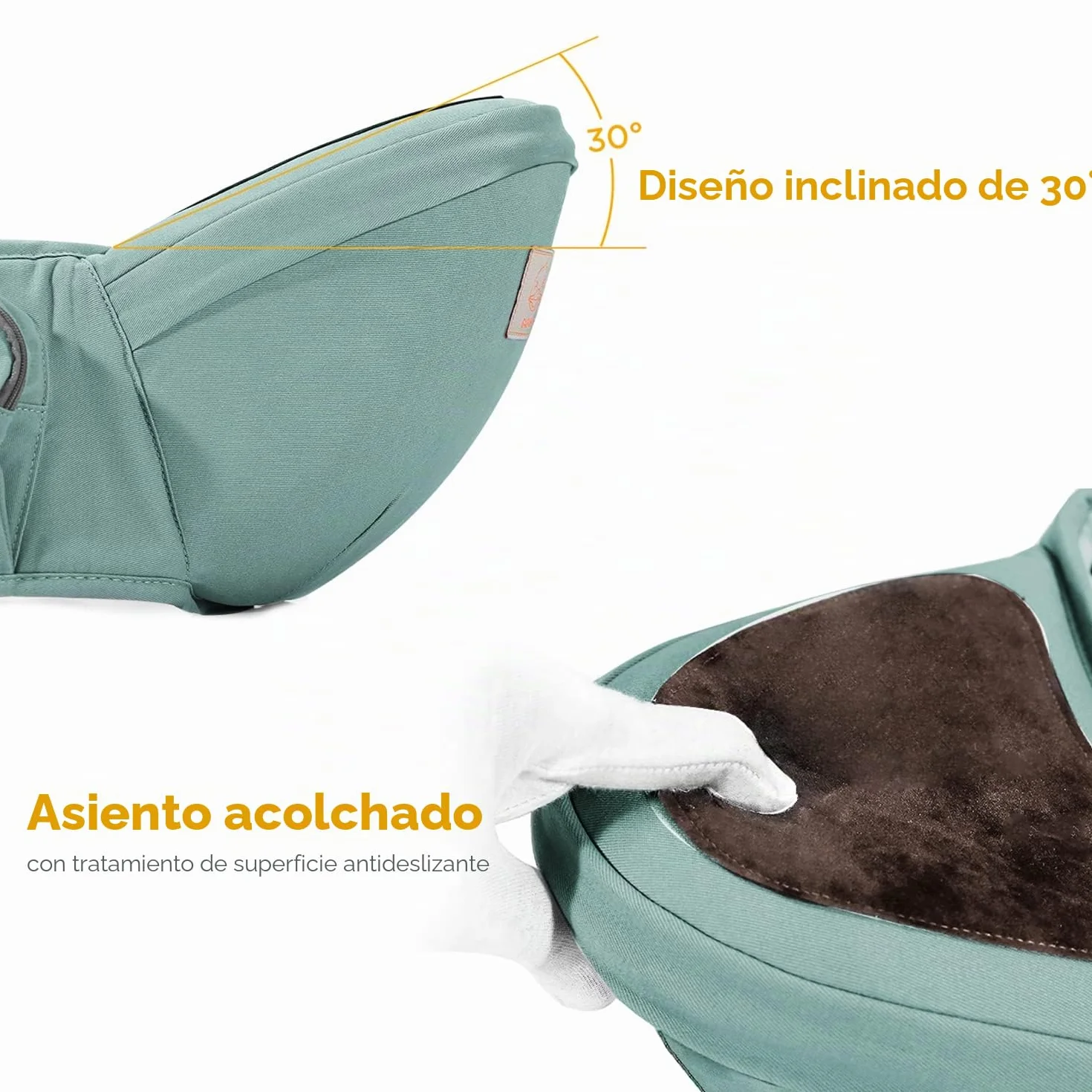 Taburete de Cintura para Bebé 0-36 Meses GAGAKU Azul Claro