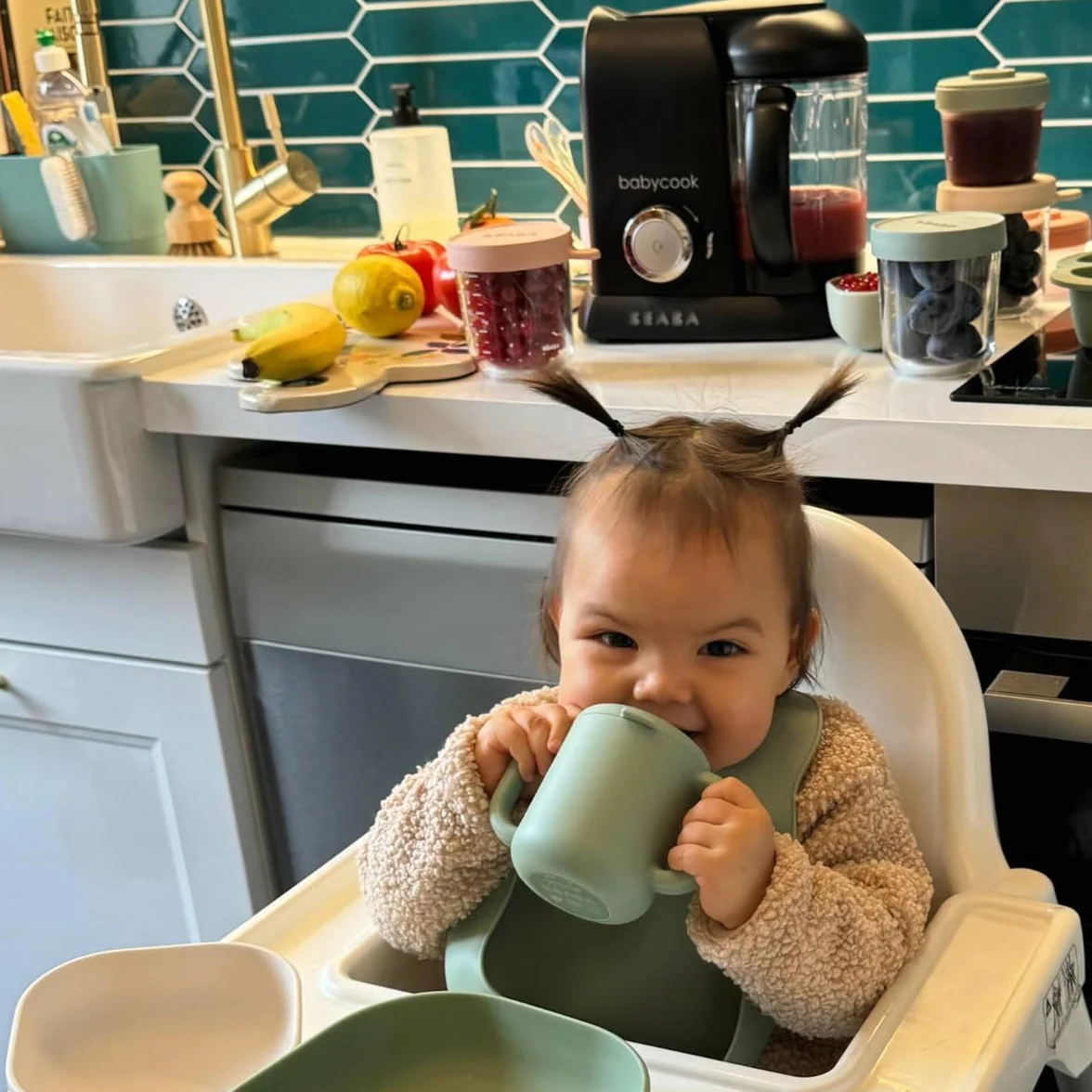 Beaba Babycook Solo Baby Food Maker 4 in 1: Baby Food Processor, Blender and Cooker - Soft Steamer Cooking - Quick - Food Diversification for your Baby - Made in France - Black