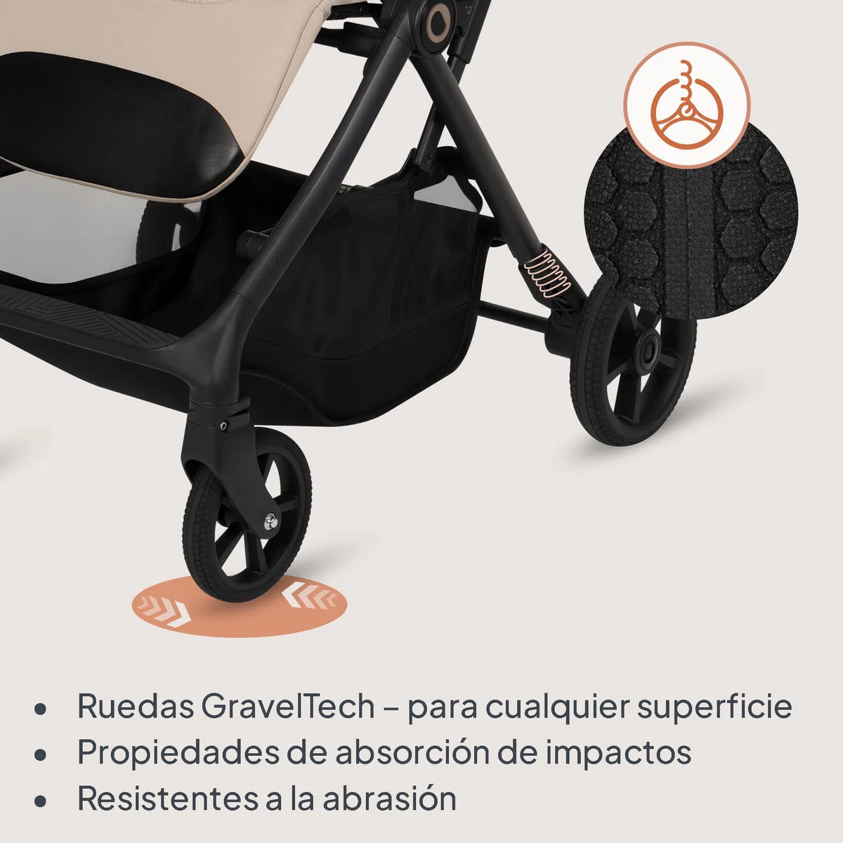 Lionelo Tansi Silla de Paseo Ligera y Carrito Bebé Compacto, hasta 22 kg, Plegado Automático con una Mano, Posición Reclinable, Ruedas GravelTech con Amortiguación, Capota Impermeablee, Mosquitera